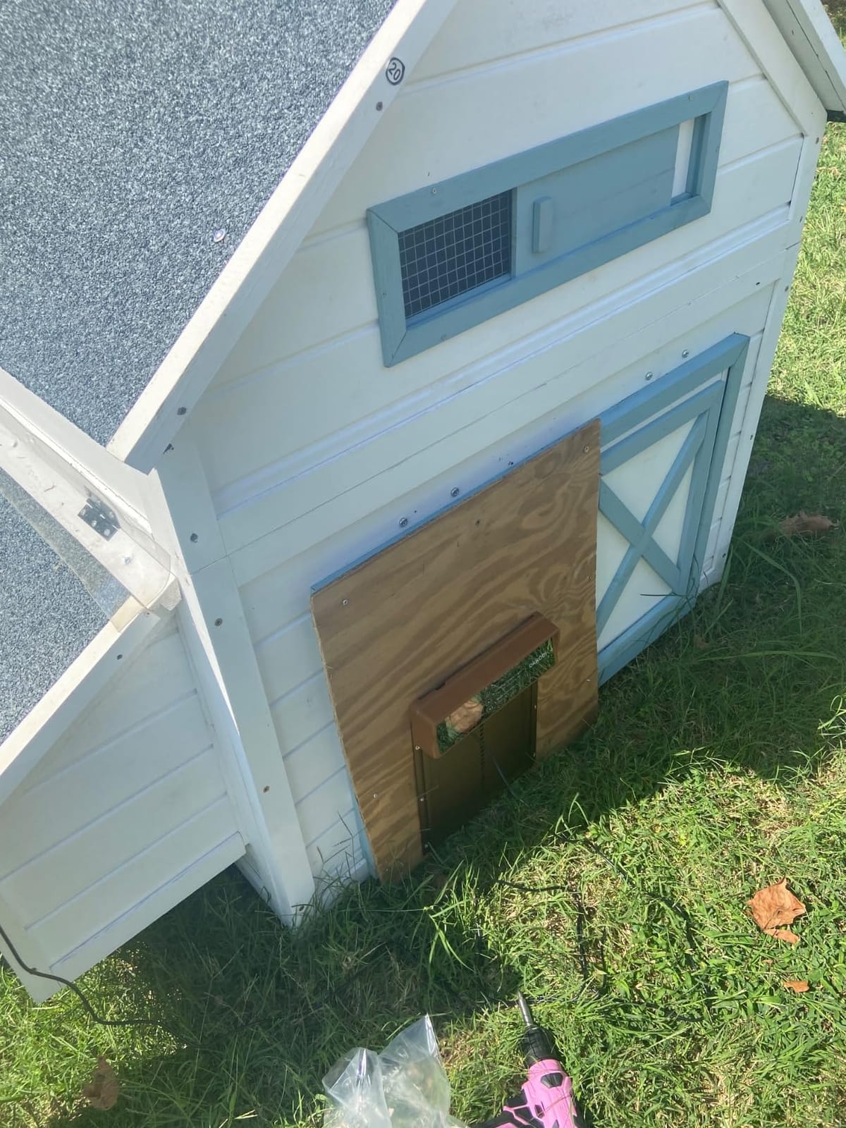 Chicken Coop Door, Solar Powered Automatic with LCD Display, Light Sensor customer photo 2