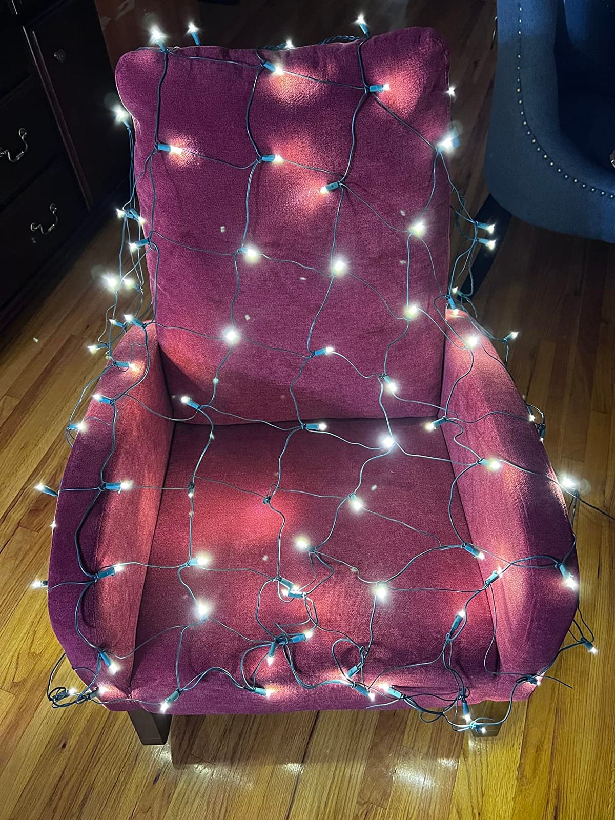 Led Multicolor Christmas Net Lights Outdoor Christmas Bushes Lights 120Led 6ftx5ft, Connectable Outdoor Indoor Mesh Net Lighting for Xmas Holiday, Garden, Lawn, Shrubs, Trees, Bushes Decorations customer photo 1