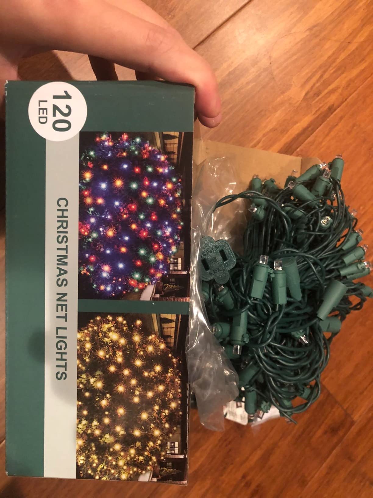 Led Multicolor Christmas Net Lights Outdoor Christmas Bushes Lights 120Led 6ftx5ft, Connectable Outdoor Indoor Mesh Net Lighting for Xmas Holiday, Garden, Lawn, Shrubs, Trees, Bushes Decorations customer photo 2