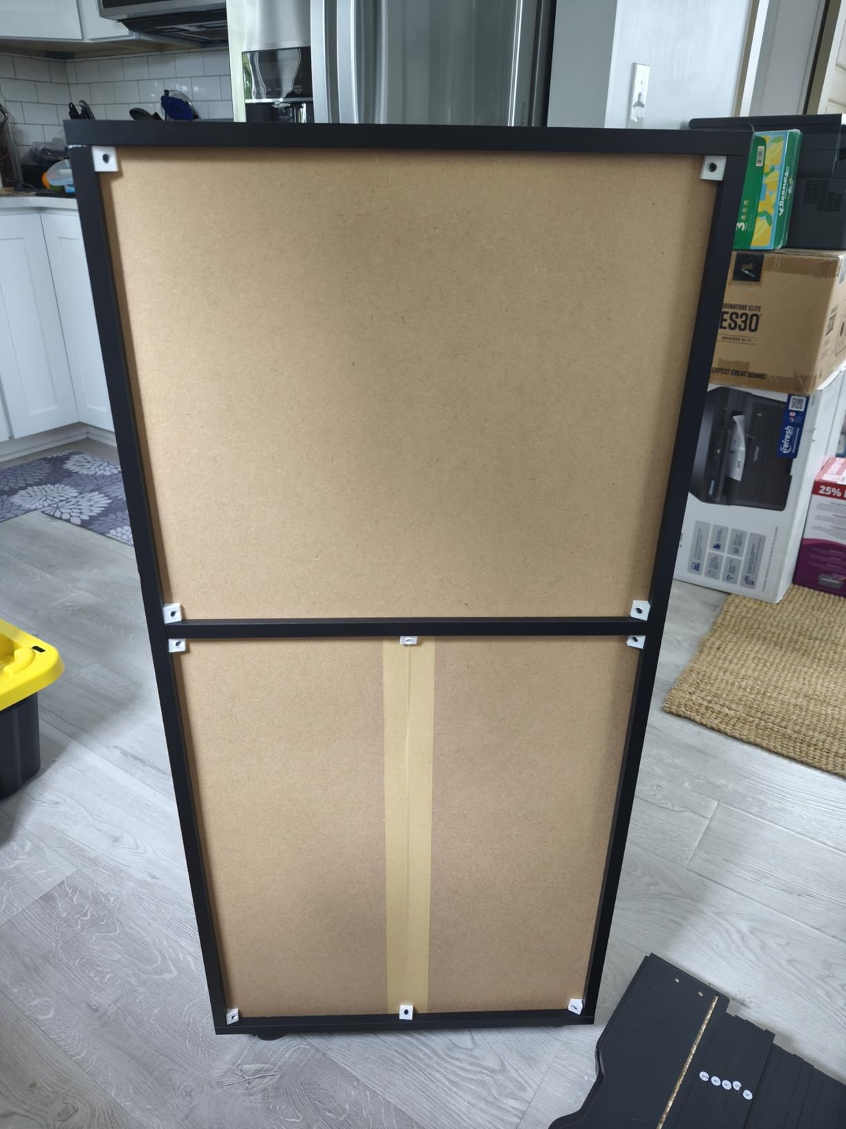 DEVAISE 5 Drawer Cabinet with 1 Door, Mobile Office File Cabinet, Black customer photo 2