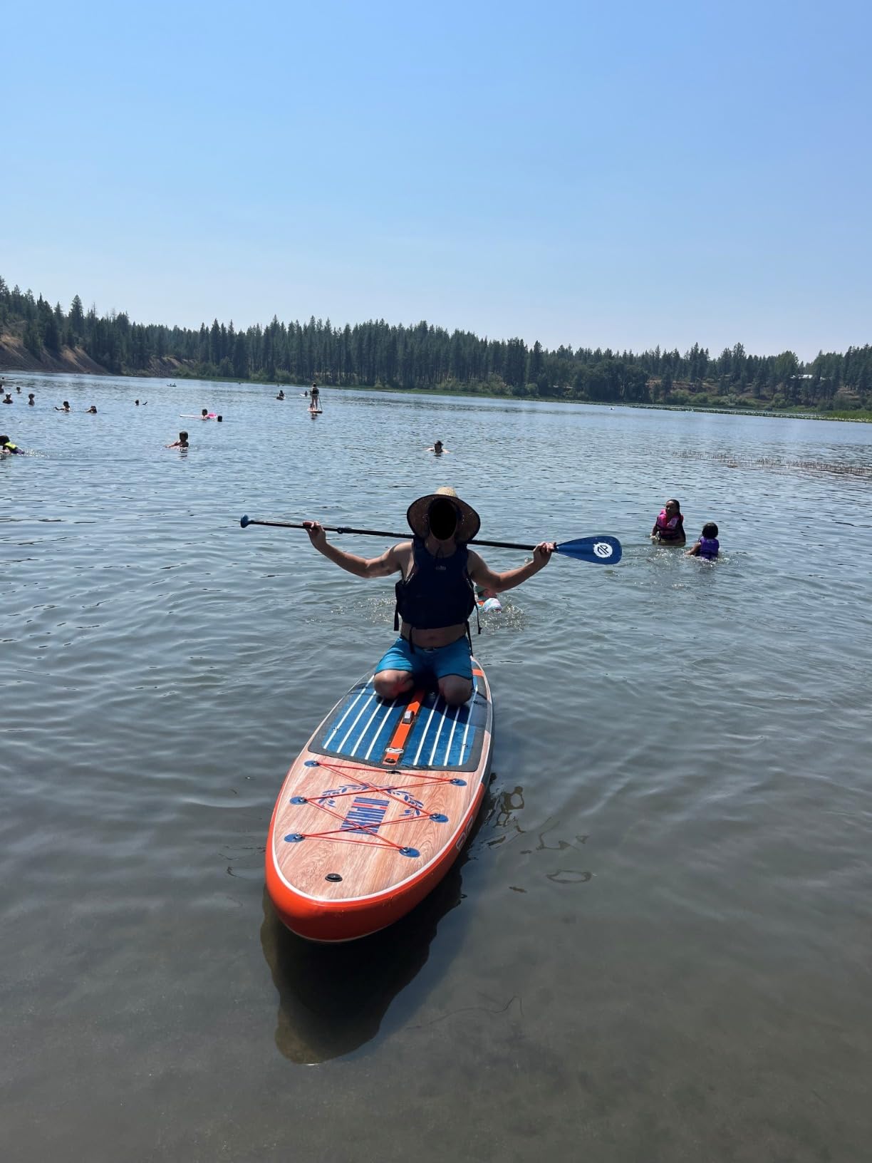 Niphean (Extra Large) Inflatable Paddle Board, SUP for 2+1 People/Family | 500lbs Capacity Paddle Boards for Adults with Complete SUP Accessories, StabilTrac Fin Non-Slip Paddleboard, Gift Ideas customer photo 1