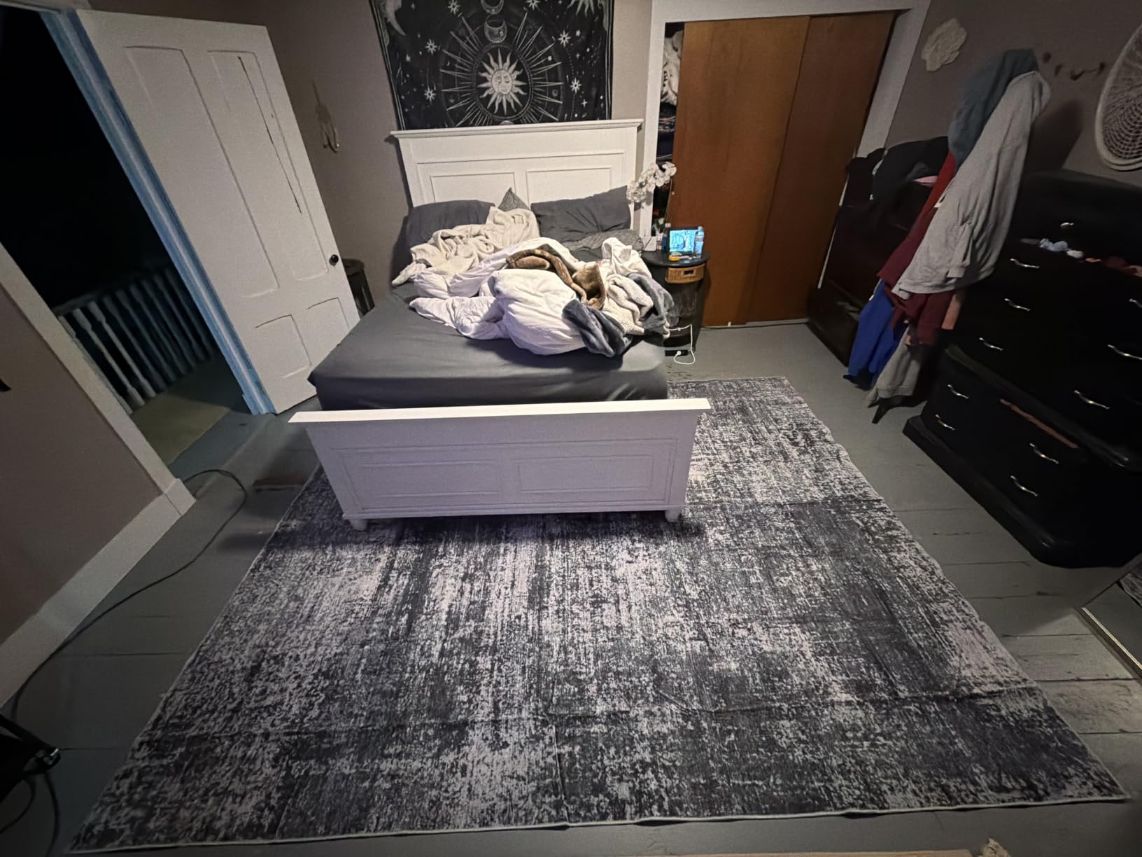 PLHXFR 8x10 Area Rug Living Room: Modern Abstract Washable Carpet Multi customer photo 1