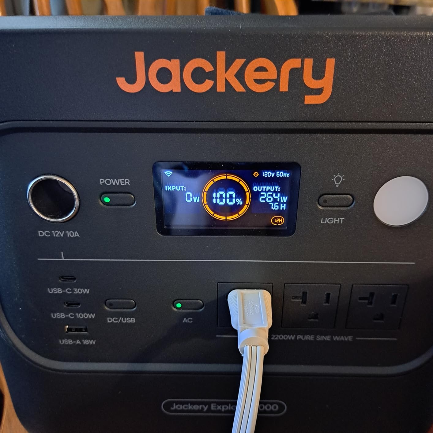 Jackery Explorer 2000 v2 Portable Power Station, 2042Wh, 2200W AC Output customer photo 1
