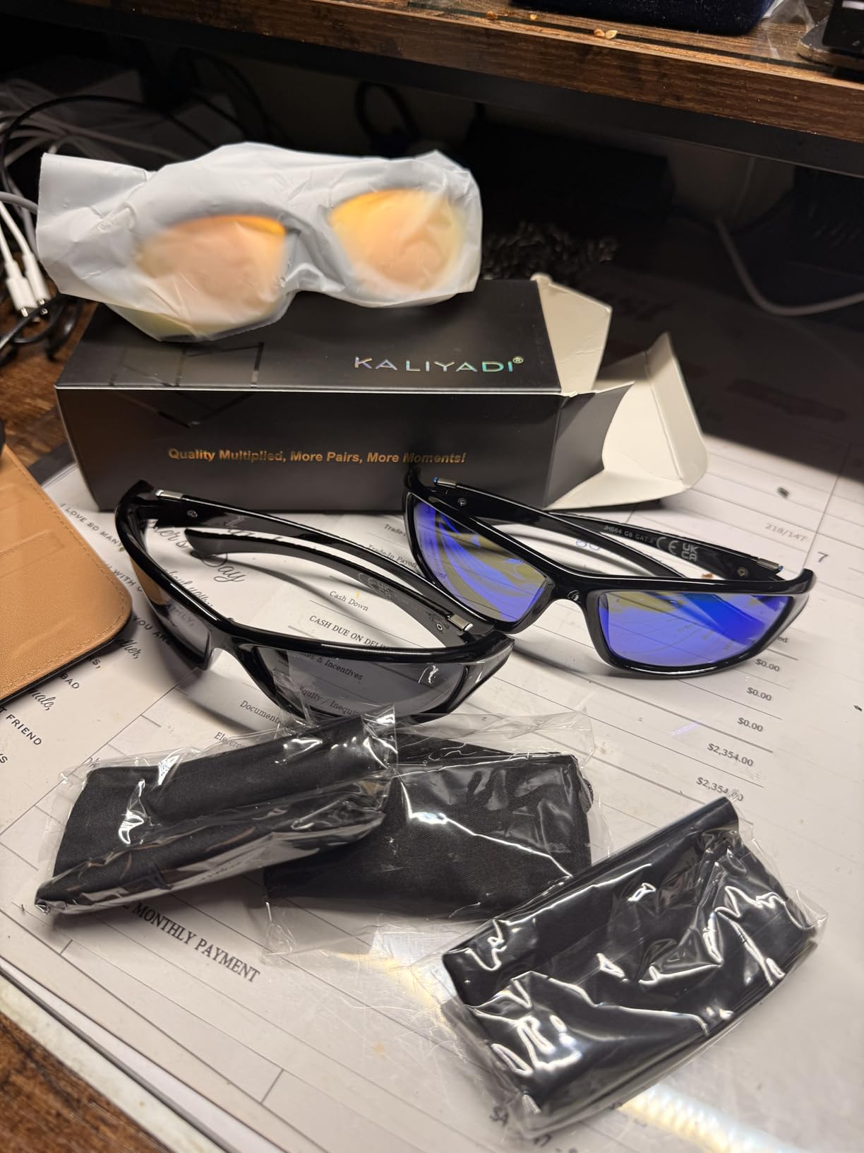 KALIYADI Sports Polarized Sunglasses Men UV400 Protection for Fishing Driving Cycling customer photo 2