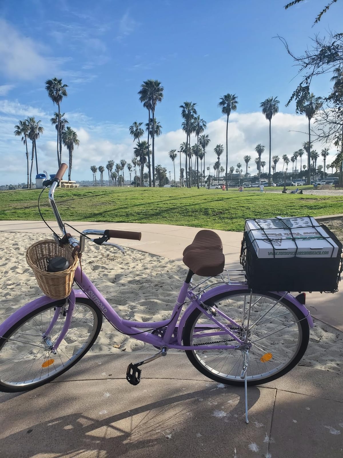 Max4out Women Bike Beach Cruiser Bike for Adult, 24 & 26 Inch Comfort Bikes with Rattan Front Basket, Womens Bicycle with Adjustable Seat and Dual V-Brake (Pink & White & Green & Purple & Black) customer photo 1