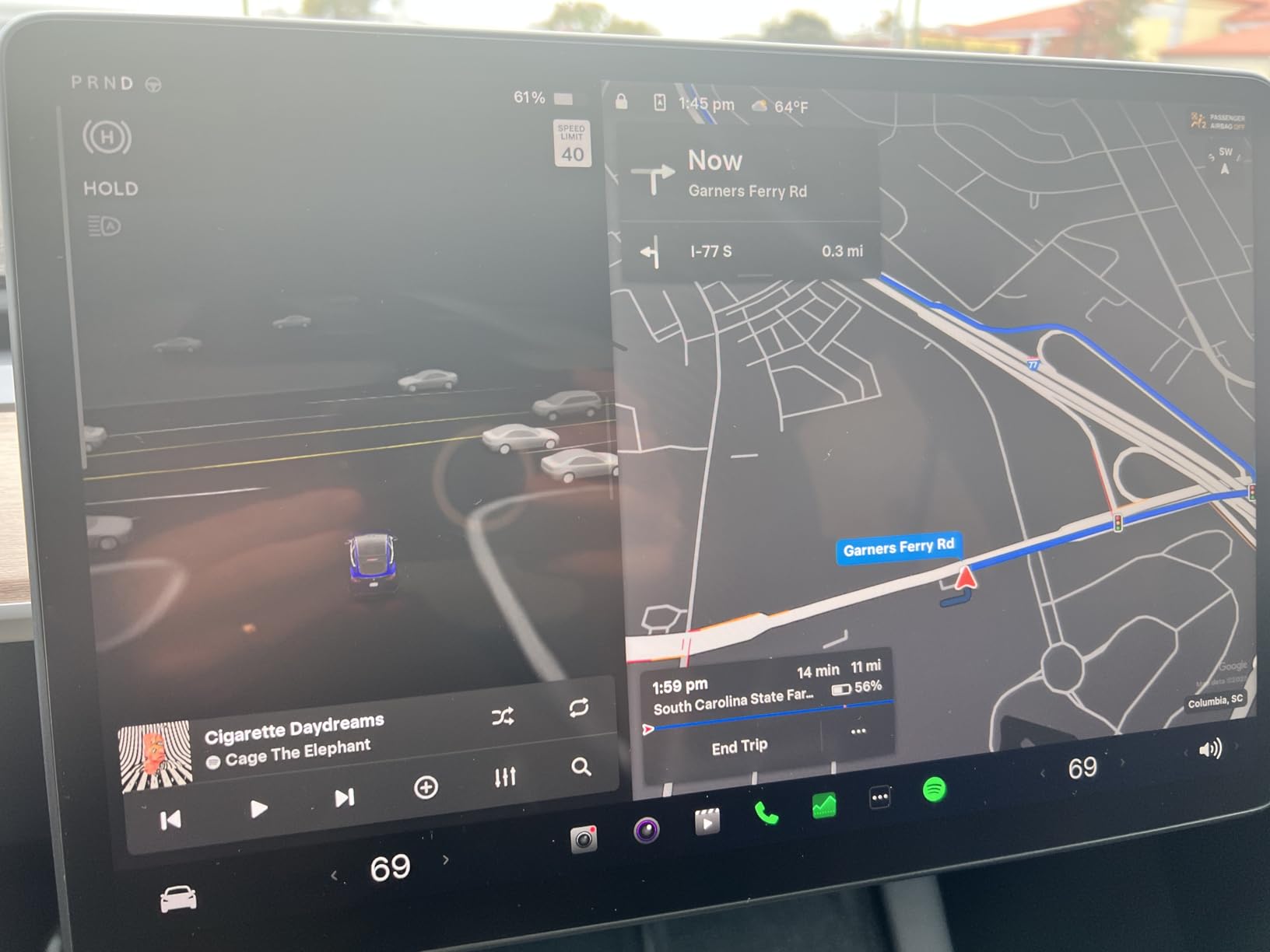 New Version Tesla Model Y/3 Screen Protector Accessories【Matte No Glare! Anti Fingerprint】Premium 9H Tempered Glass Screen Protector with Mounting Frame Kit for Model 3(2023-2017) /Model Y(2024-2020) customer photo 1