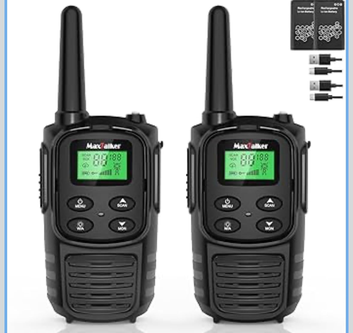 Walkie Talkies Long Range for Adults, Rechargeable FRS Two-Way Radio, 2Pack customer photo 1