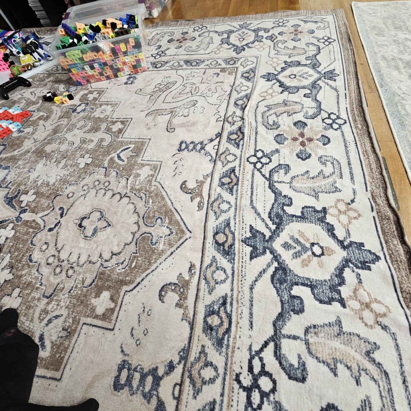 Lofus 5x7 Area Rugs for Living Room Bedroom, Soft Boho Carpet Floral Brown customer photo 1