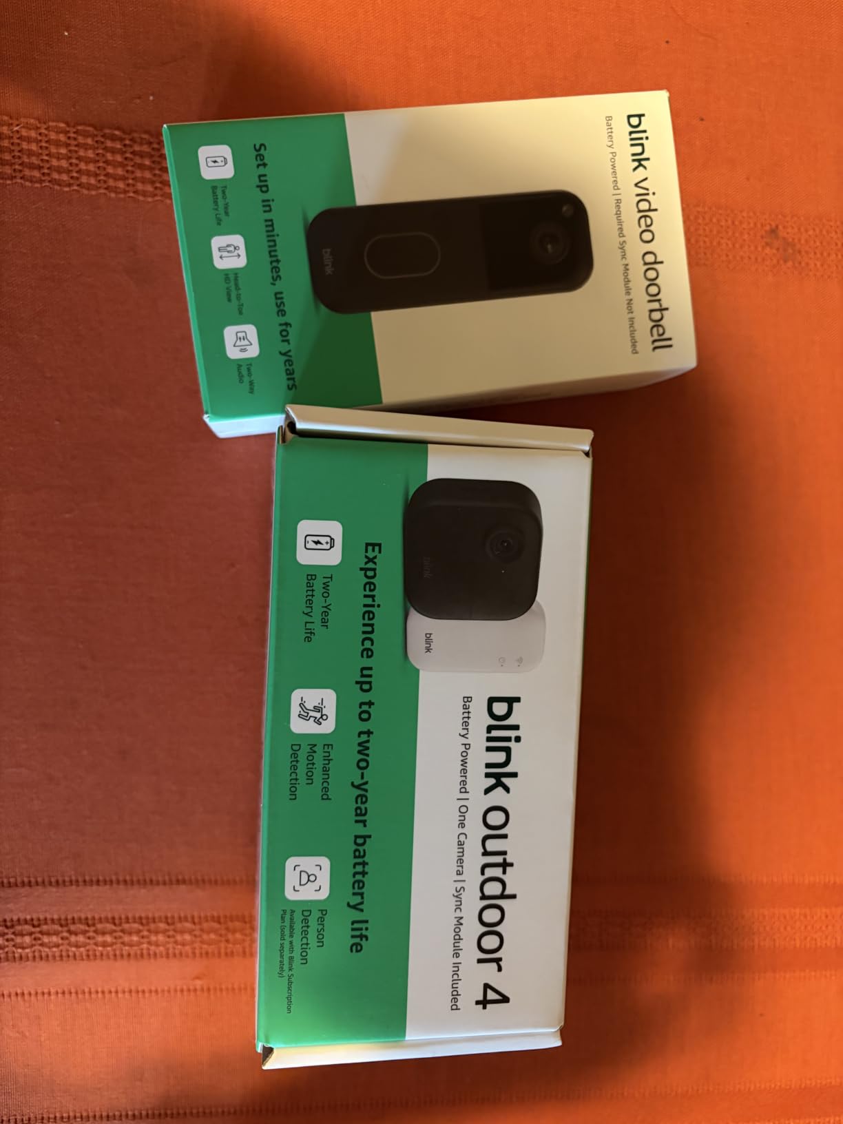 Blink Video Doorbell – Head-to-toe HD view, two-year battery life, and simple setup. Required Sync Module not included – Add-On (Black) customer photo 1