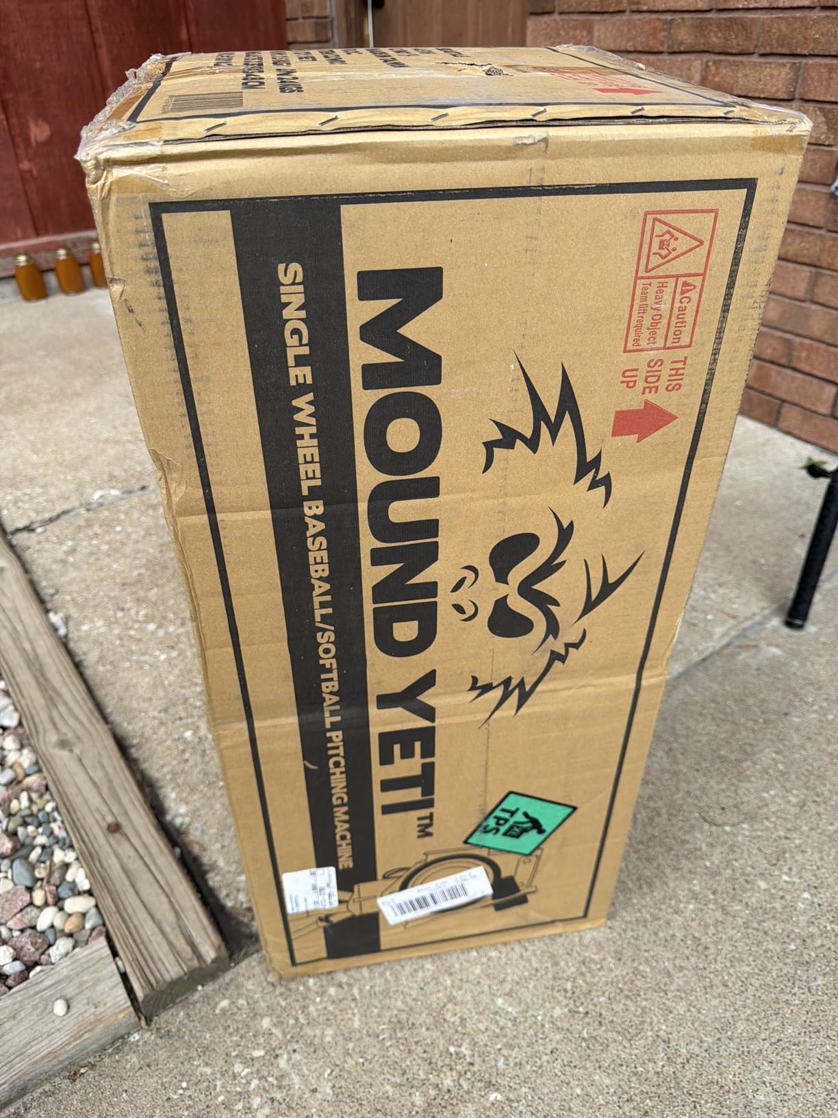 Mound Yeti Baseball Softball Pitching Machine, Youth and Adult Single Wheel Pitching Machine for Baseball and Softball, Training Equipment customer photo 2