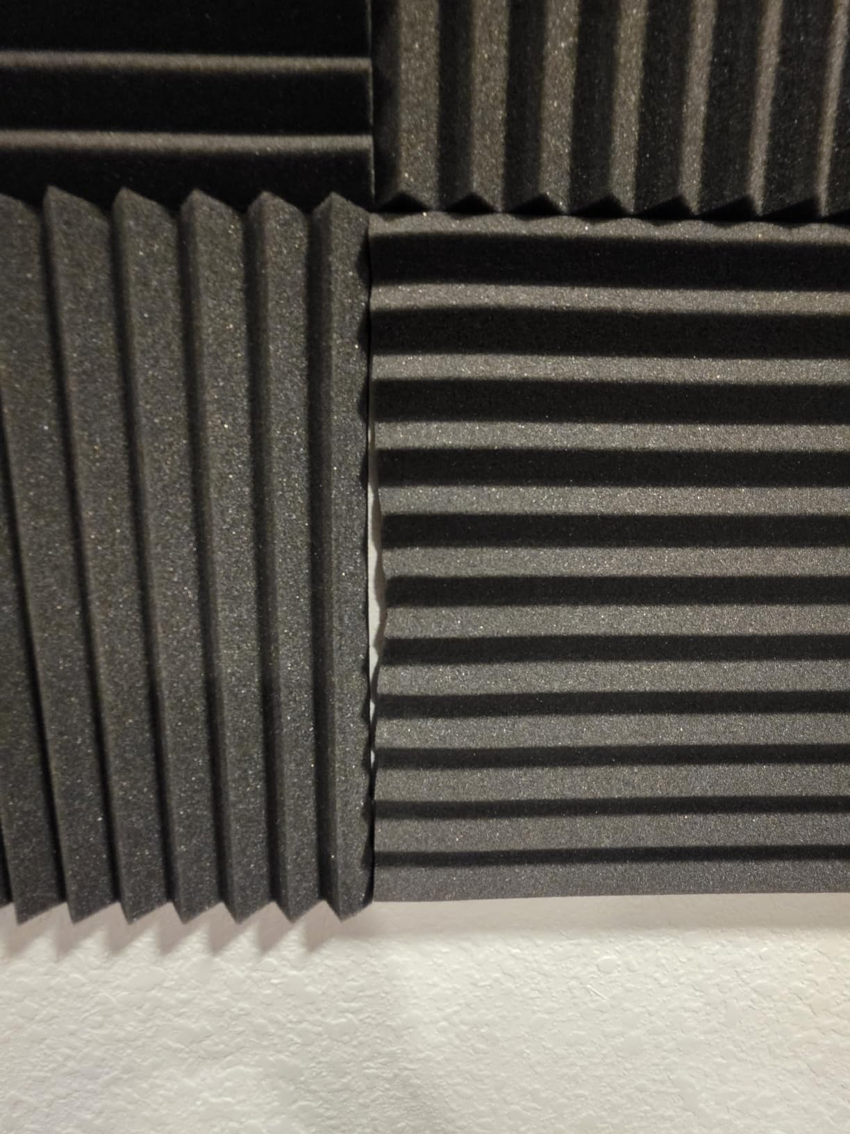 54 Pack Acoustic Foam Wall Panels, 12 x 12 x 1 in customer photo 2