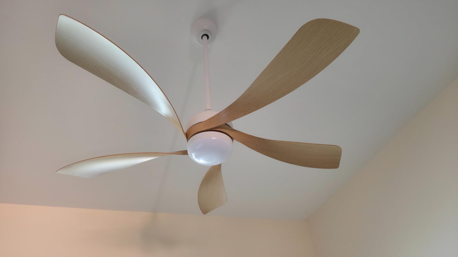 Sofucor 52 Inch Ceiling Fan with Light, 5 ABS Blades Brown customer photo 1