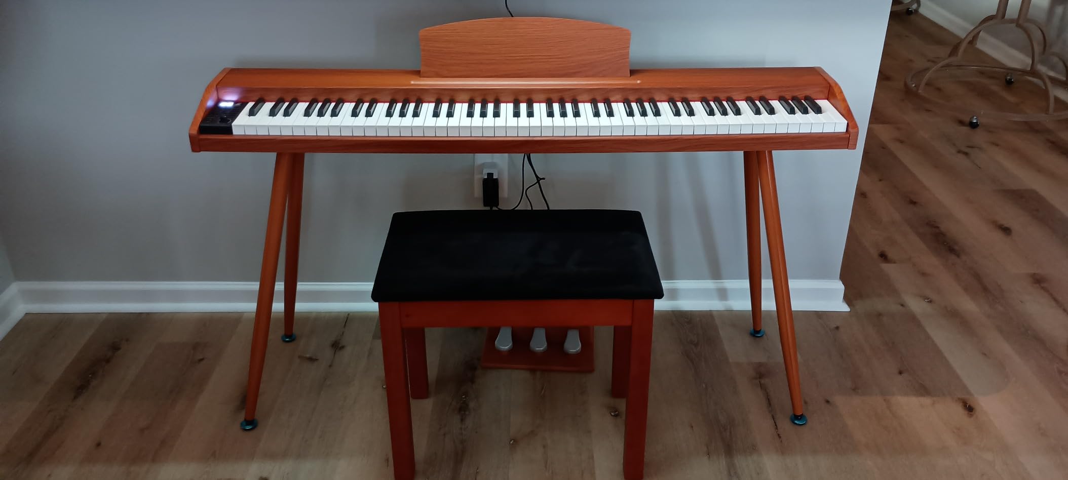 UISCOM Digital Piano Keyboard 88 Key Semi-Weighted for Beginners,Electric customer photo 1