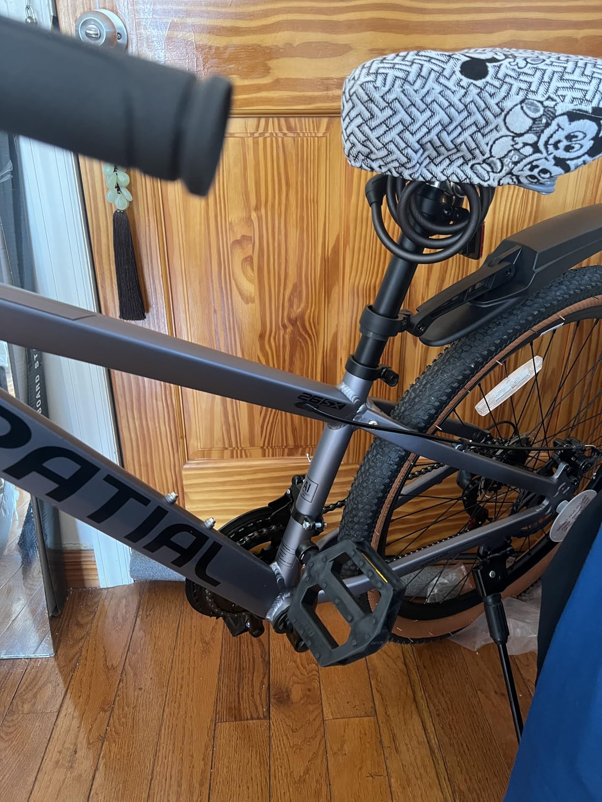 SPATIAL Mountain Bike, 24/26/27.5 Inch Outdoor Cycling Bike, 8/21 Speed Lightweight Aluminum Frame | Dual Disc Brakes, Adjustable Ergonomic Seat for Adult Teens customer photo 1
