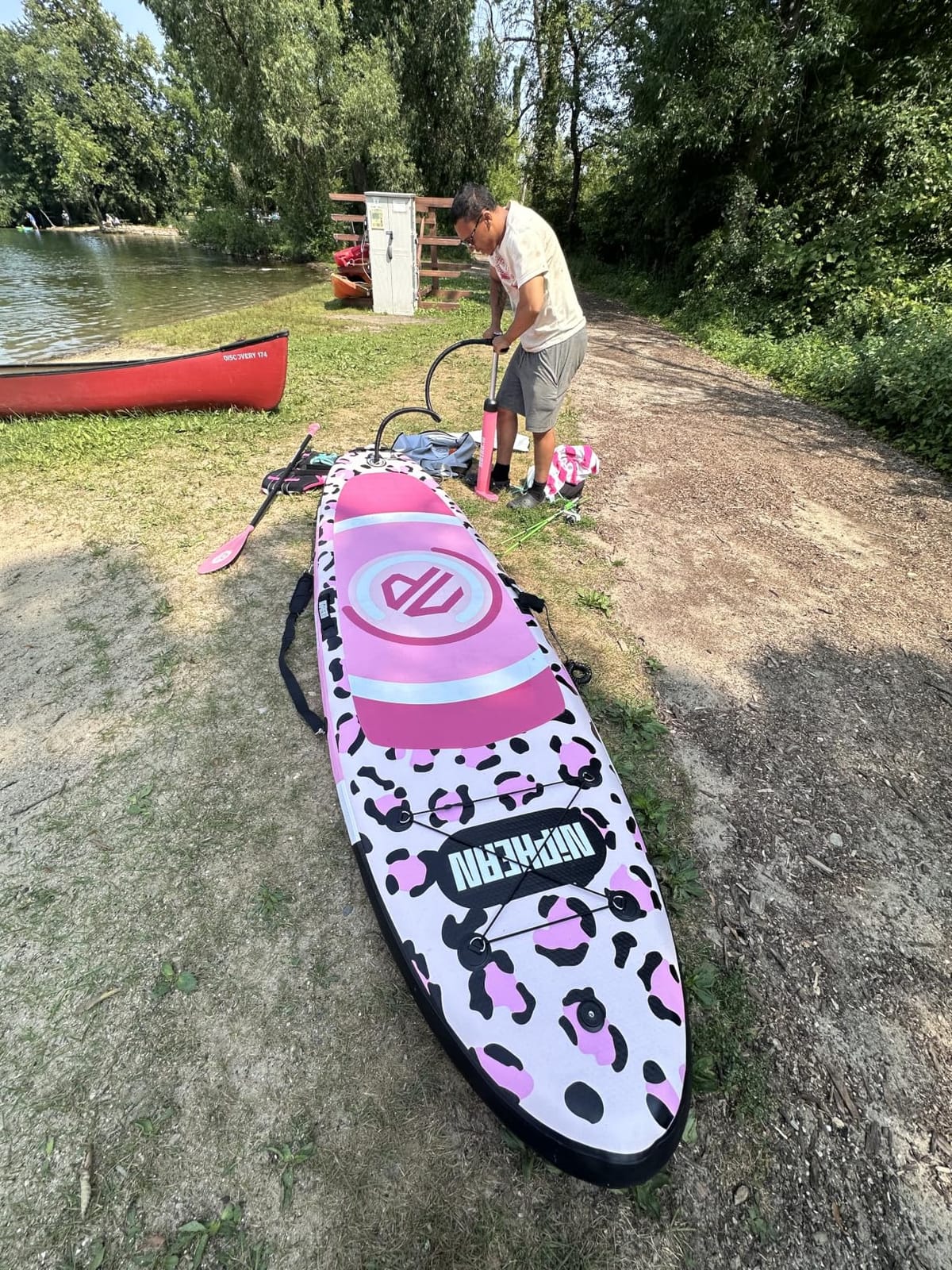 Niphean 10' Inflatable Paddle Board, Ultra-Light SUP for Beginners customer photo 2