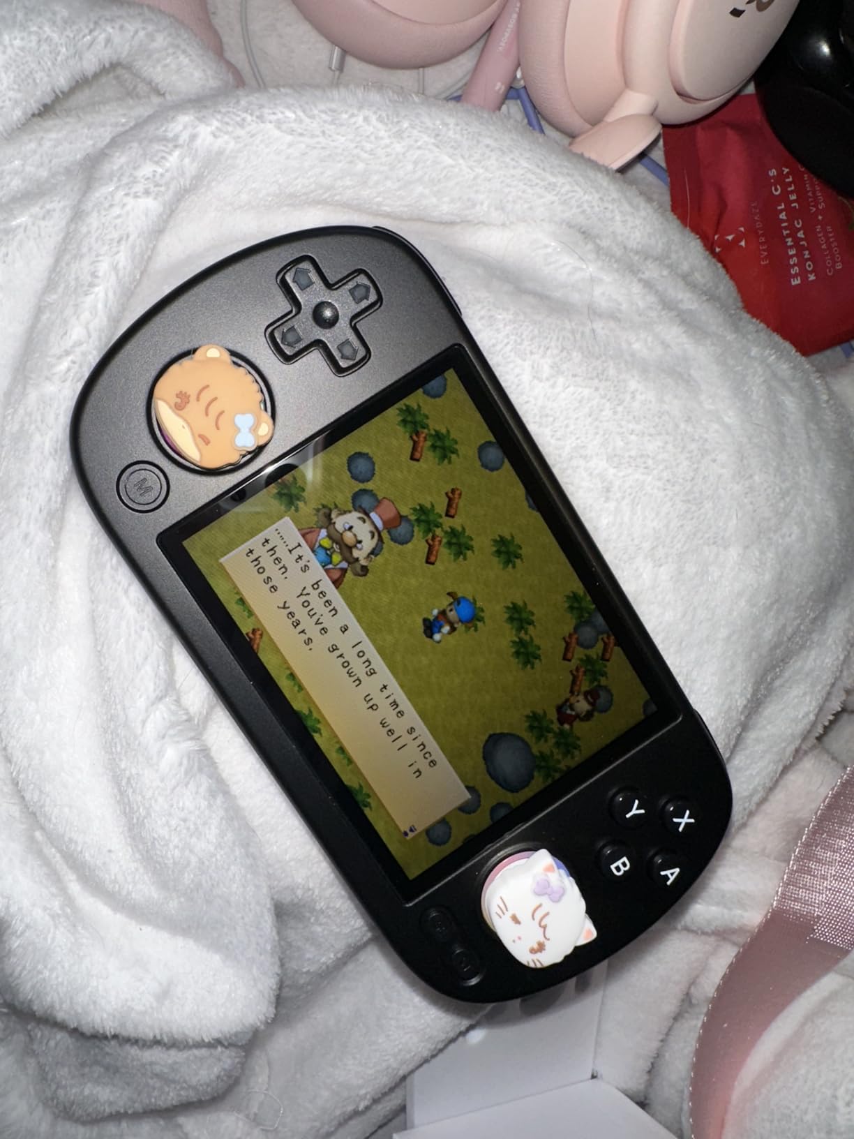 Anbernic RG40XX H Retro Handheld Game Console RG40XXH Portable Game Console 4'' IPS Screen Linux System 64G TFCard Preloaded Games 5000+ RG40XX H Supports HDMI TV Output 5G WiFi Bluetooth 4.2 Black customer photo 1