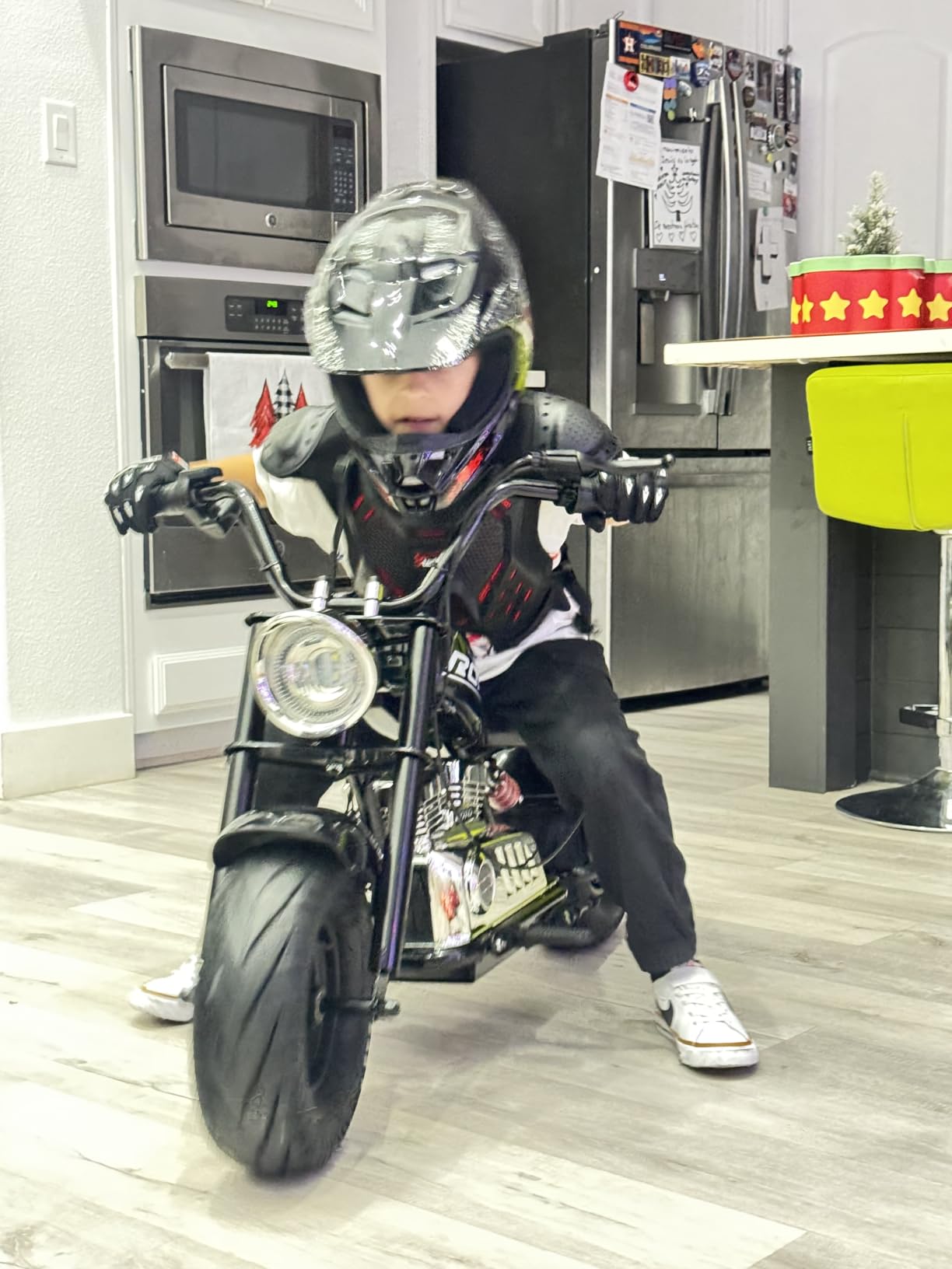 for Kids 4-16 DOT Certified Youth Dirt Bike & ATV Helmet,Full Face Motorcycle Helmet for Boys & Girls for Motocross, Go-Kart, Electric Dirtbike and Off-Road Riding (Orange, S) customer photo 2