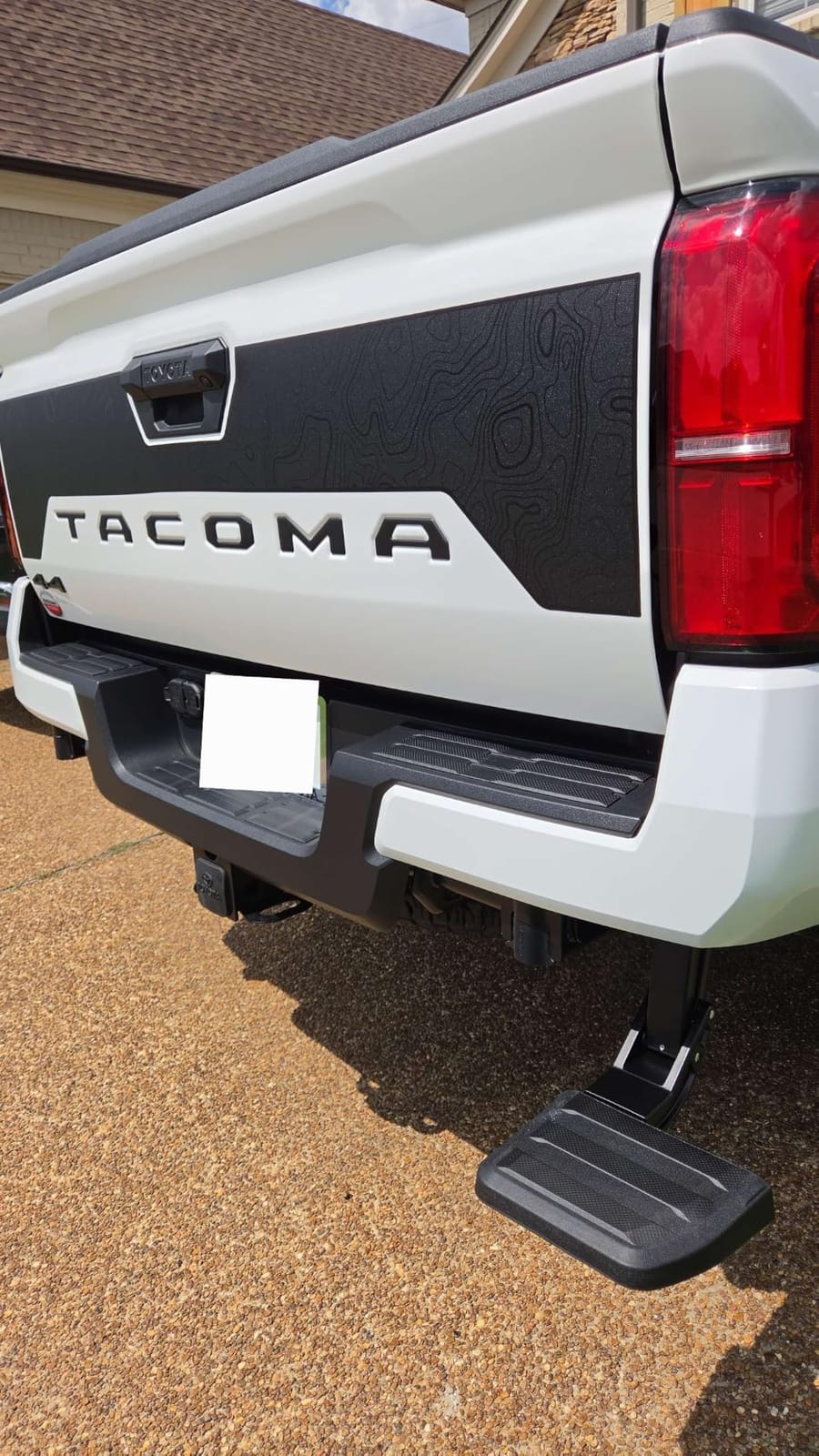 Rear Bed Step Tailgate Bedstep Compatible with Toyota Tacoma 2024 2025 2026, Folding Truck Step Retractable Bumper Tailgate Step Replace pt392-35920 customer photo 2