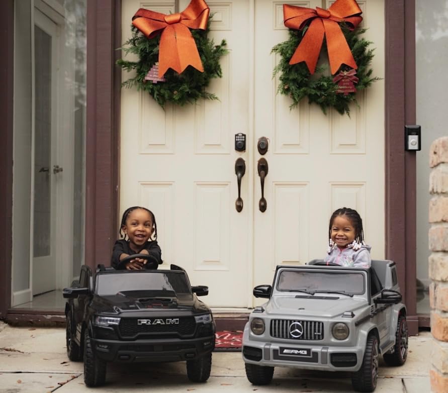 First Ride On 12V Licensed Ram 1500 Ride on Toy for Kids, Toddler Ride on Pickup Truck with Parent Remote Control, Electric Car for Kids with Truck Bed Storage, 3 Point Safety Belt (Black) customer photo 1