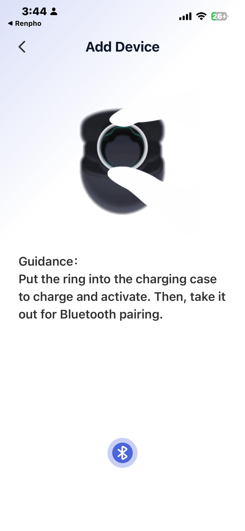 RENPHO Lynx Smart Ring, Subscription-Free App, Silver, Size 8 customer photo 1