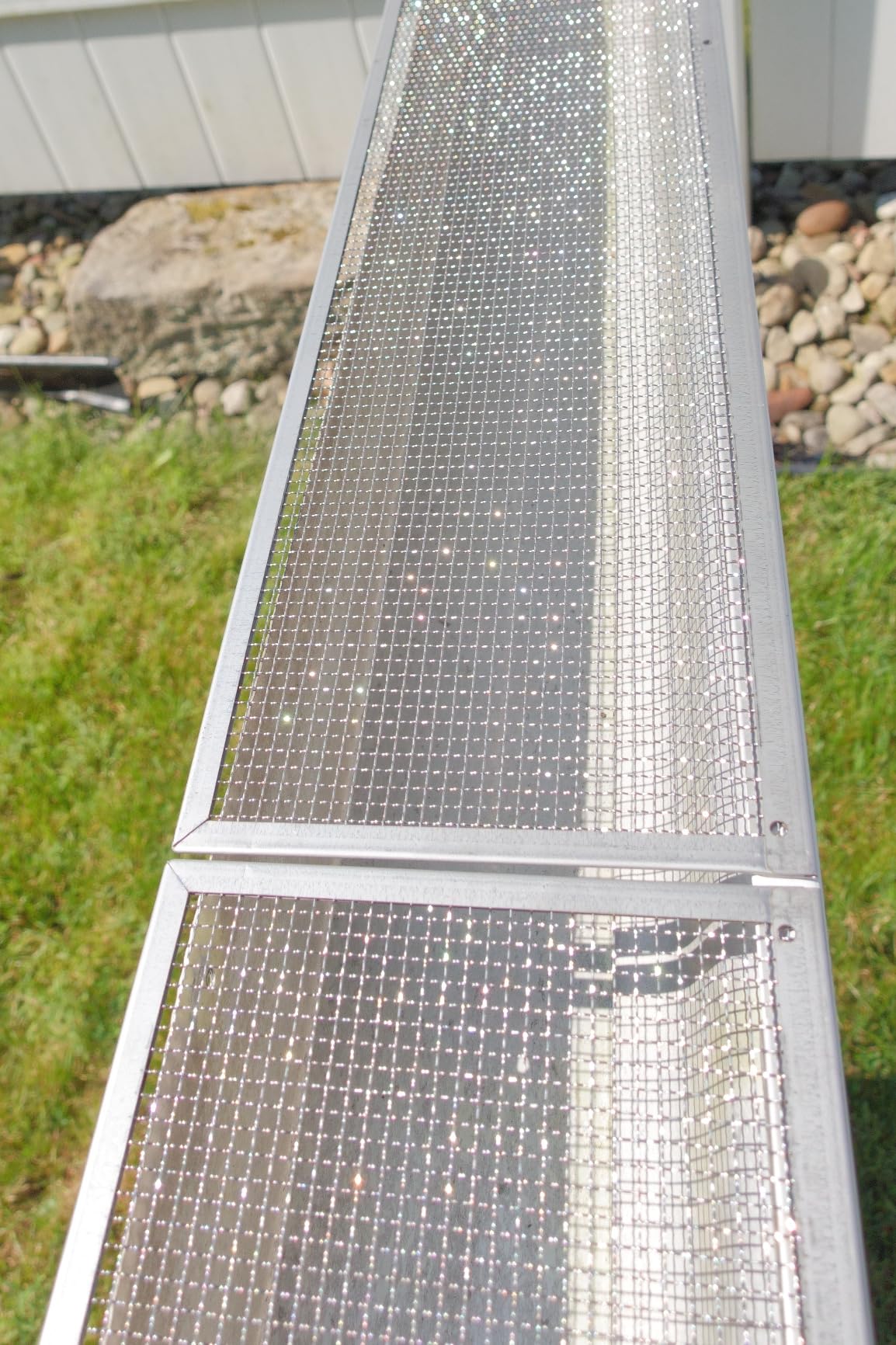 5 Inch Gutter Guard, 100% Stainless Steel High-Flow Leaf Screen customer photo 2