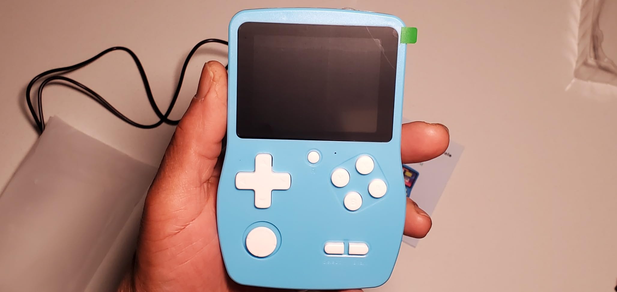 32 Bit Handheld Games for Kids Preloaded 139 Retro Video Games, Blue customer photo 1