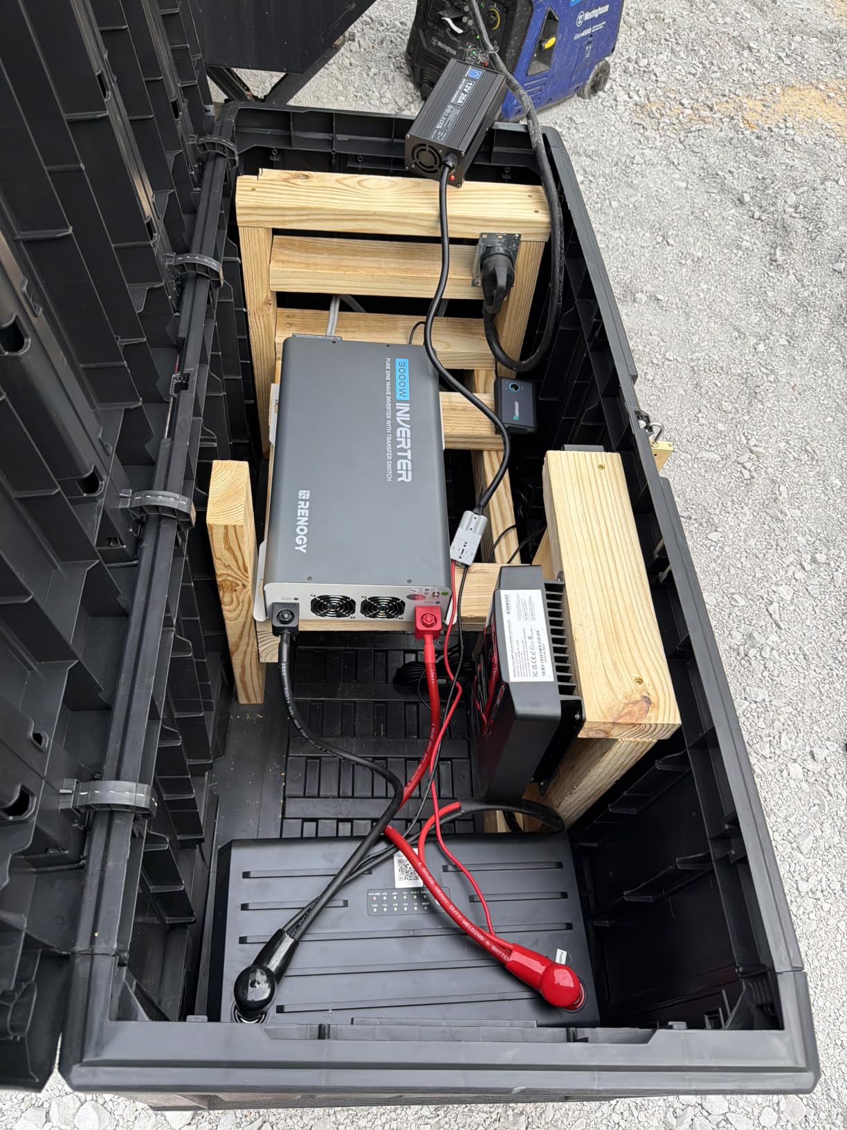 Renogy Inverter PUH, 3000W Pure Sine Wave Power Inverter with UPS Transfer Switch & Bluetooth, 12V DC to 120V AC Converter for RV, Truck, Home,Camping - 6000W Surge Power, Remote Monitoring customer photo 1