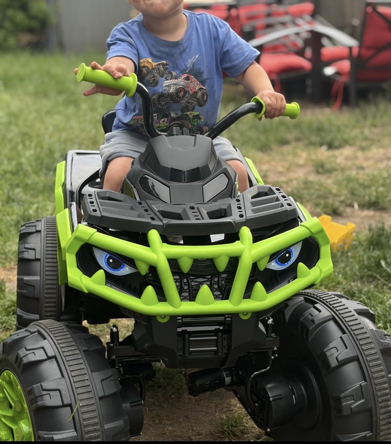 Hikiddo Shark Kids ATV 4 Wheeler, 24V Electric ATV Ride On Toy for Big Kids customer photo 2