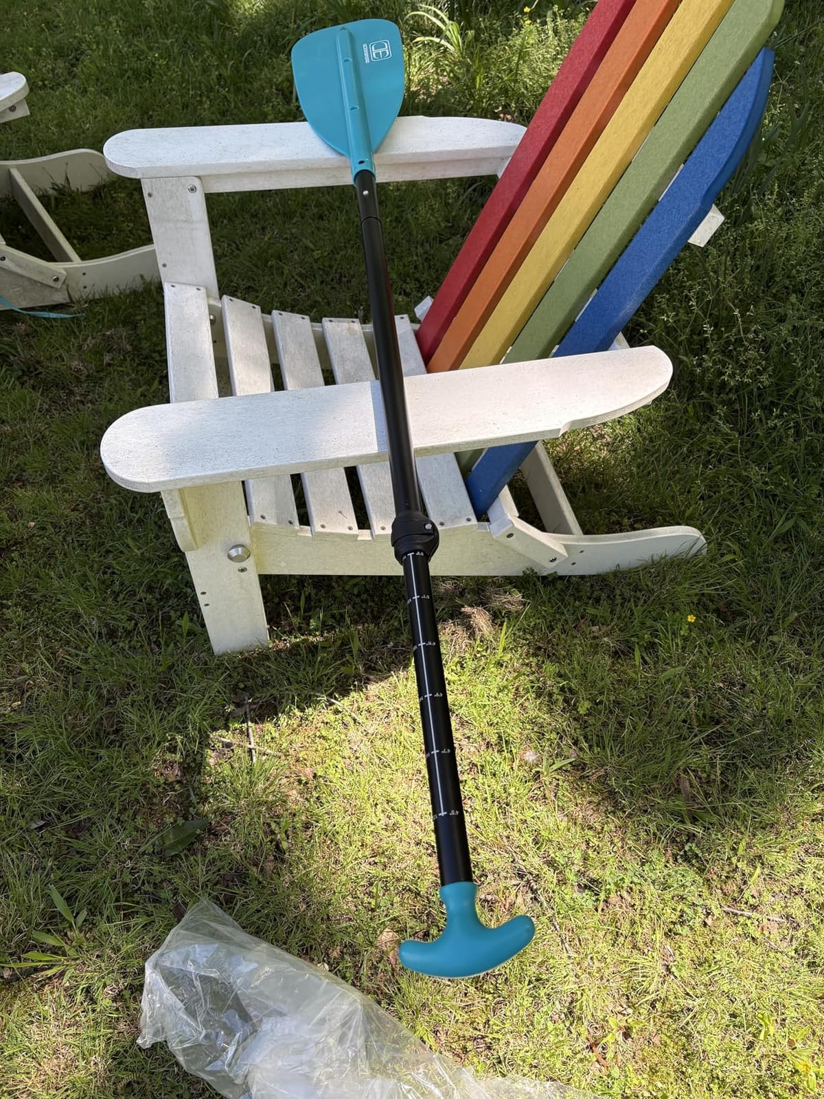 OCEANBROAD Canoe Paddle, Adjustable from 4'3''to 5'3'', 3-Piece Boat Paddle customer photo 2