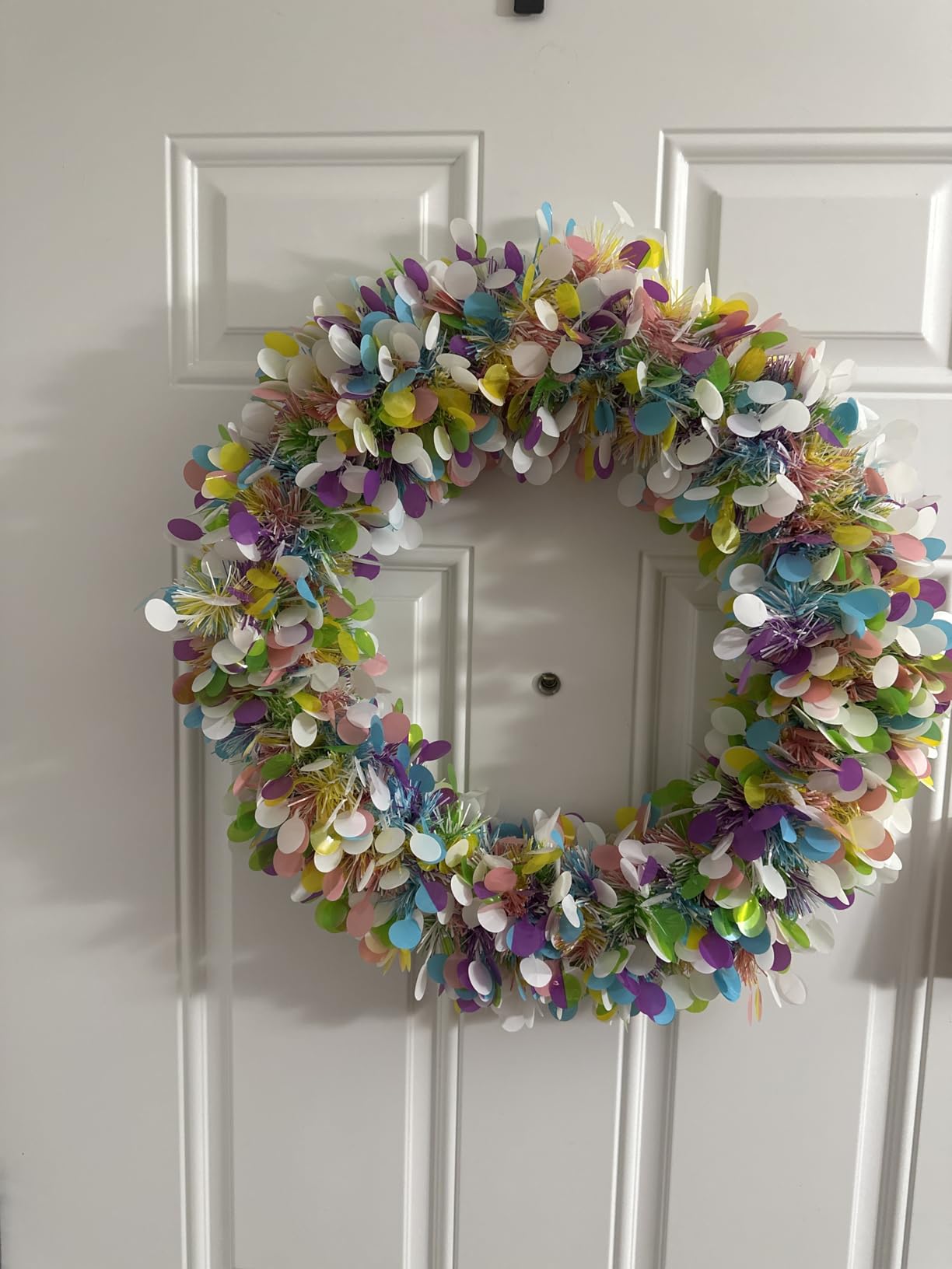 Valentines Garland Decor,50Ft Glitter Tinsel Heart Garland Decorations for Tree Mantle Bedroom Office Classroom Party Indoor Outdoor Holiday Home Pink Red White customer photo 2