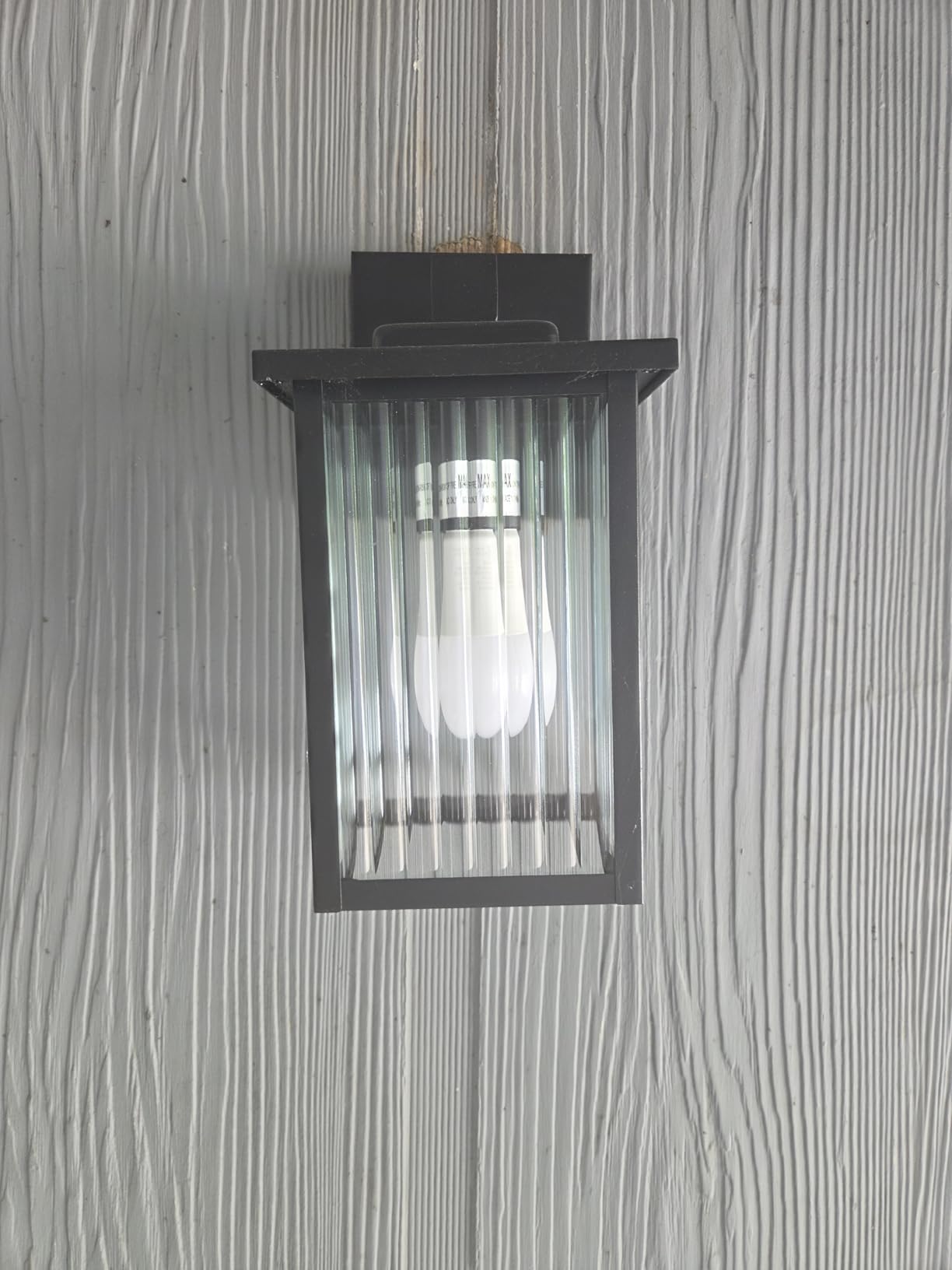 Black Dusk to Dawn Wall Mount Porch Lights, Classic Outdoor Lights customer photo 2