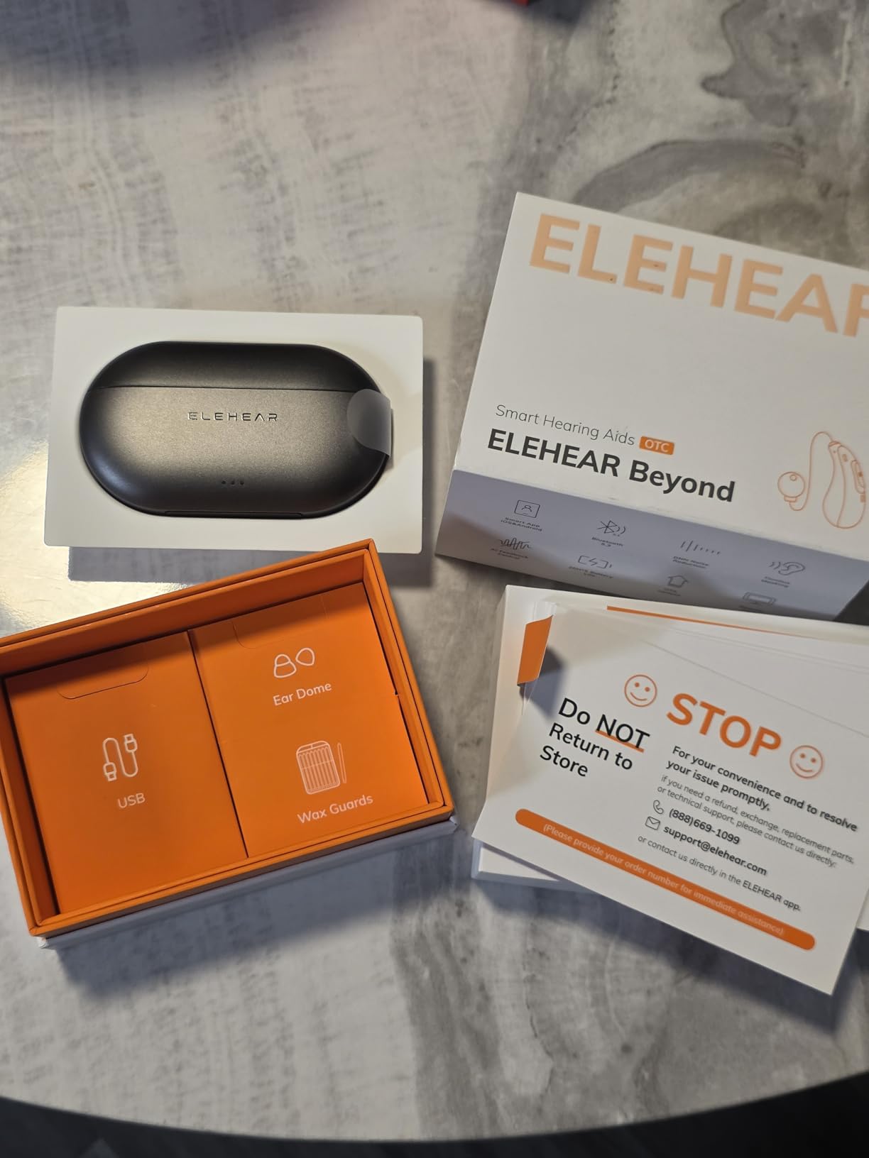 ELEHEAR-Beyond OTC Hearing Aids for Seniors, 50dB AI Noise Cancellation | Superior Sound Quality Smart, Rechargeable, Bluetooth Enabled & App Control, 4 Scene Modes, 100-Hour Battery, Champagne Gold customer photo 1