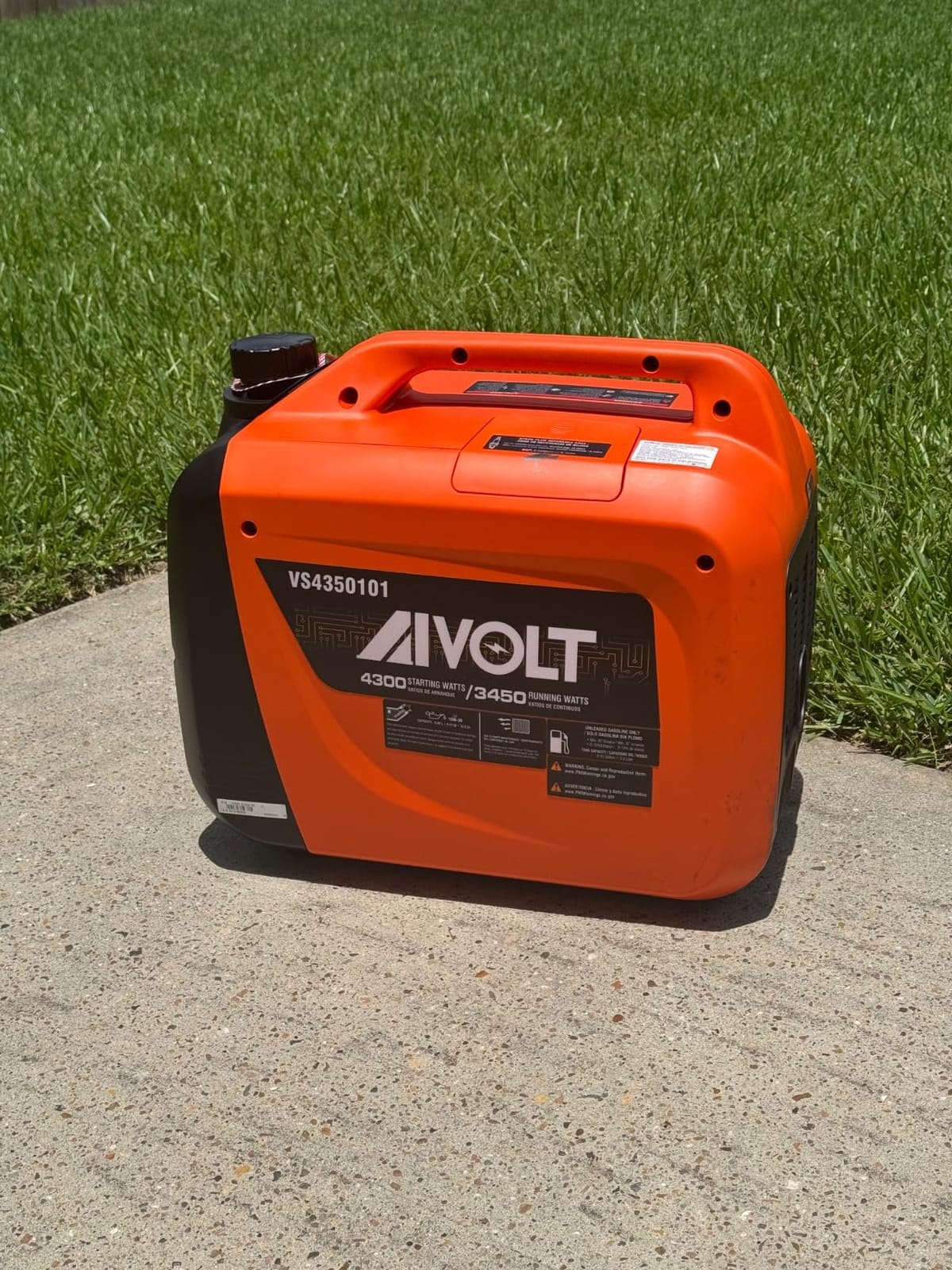 AIVOLT 4300W Dual Fuel Inverter Generator 53dB Quiet for RV Camp Home customer photo 2