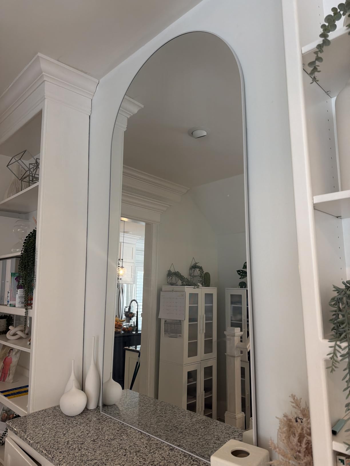 Dewfig Vintage Arched Wall Mirror, 30