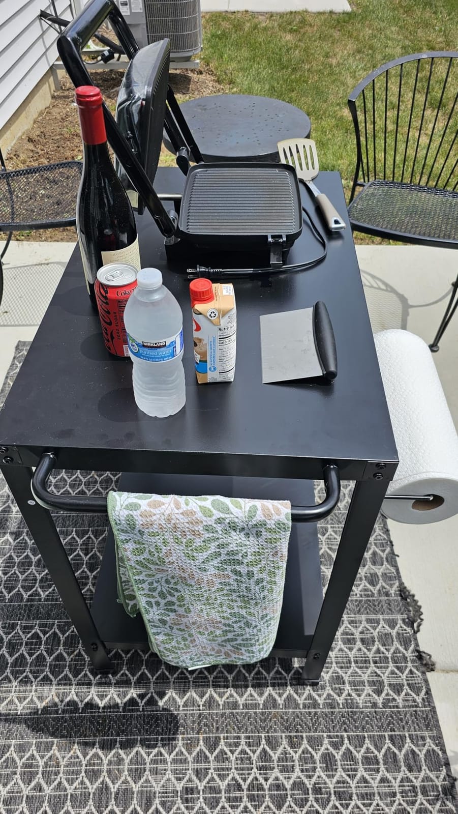 Yozoia Outdoor Grill Table for Blackstone Griddle, Grill Cart with Wheels customer photo 1