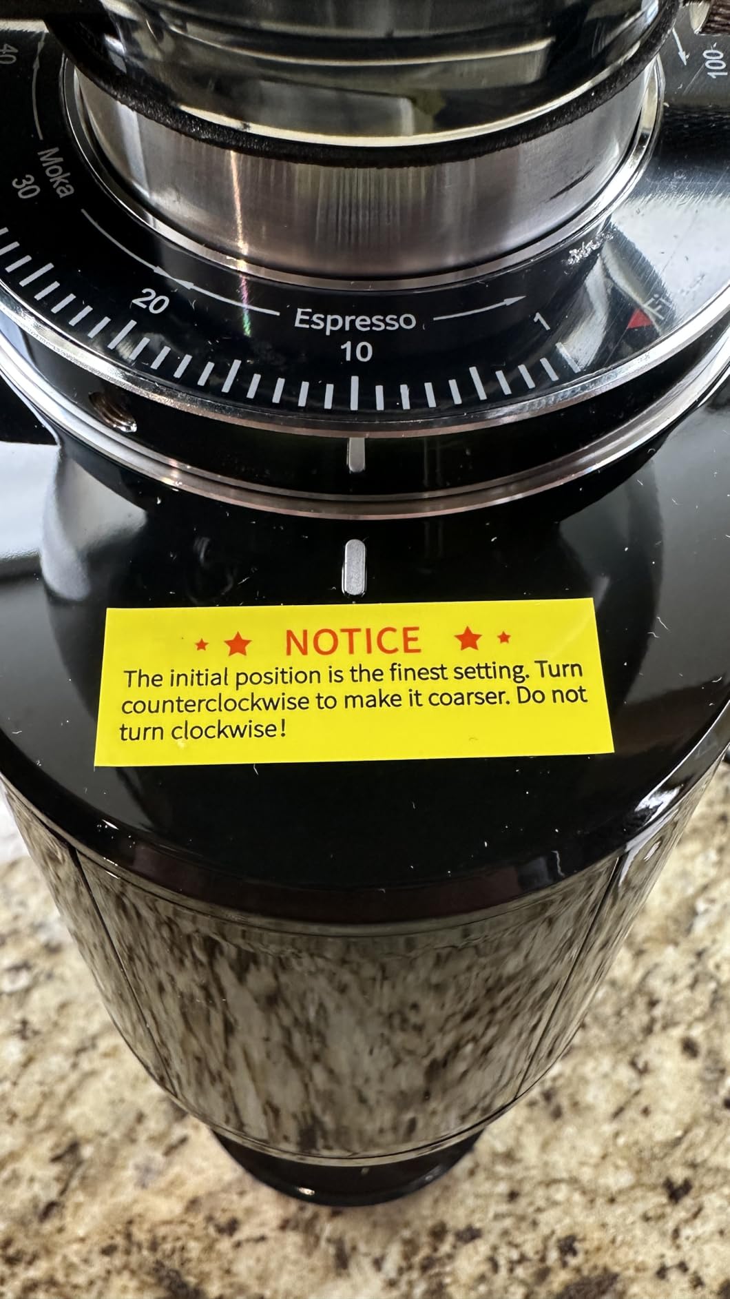 SHARDOR 64mm Flat Burr Coffee Grinder, 100 Settings, Anti-Static, Black customer photo 1