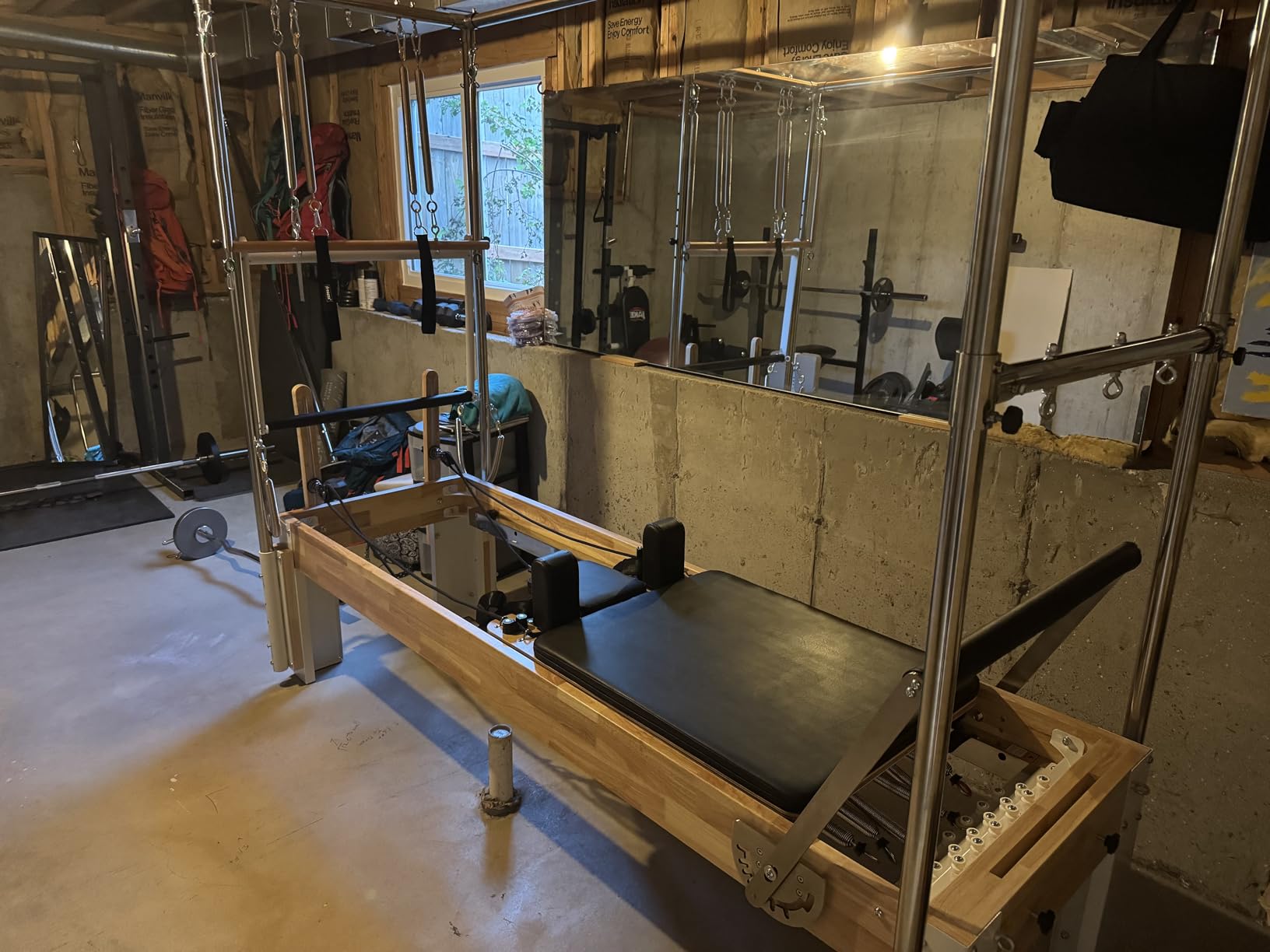 PAETA Pilates Reformer, Wooden Reformer Pilates Machine with Cadillac Trapeze Table, Pilates Equipment for Home Workout and Studio, Includes Sitting Box, Jumpboard customer photo 1