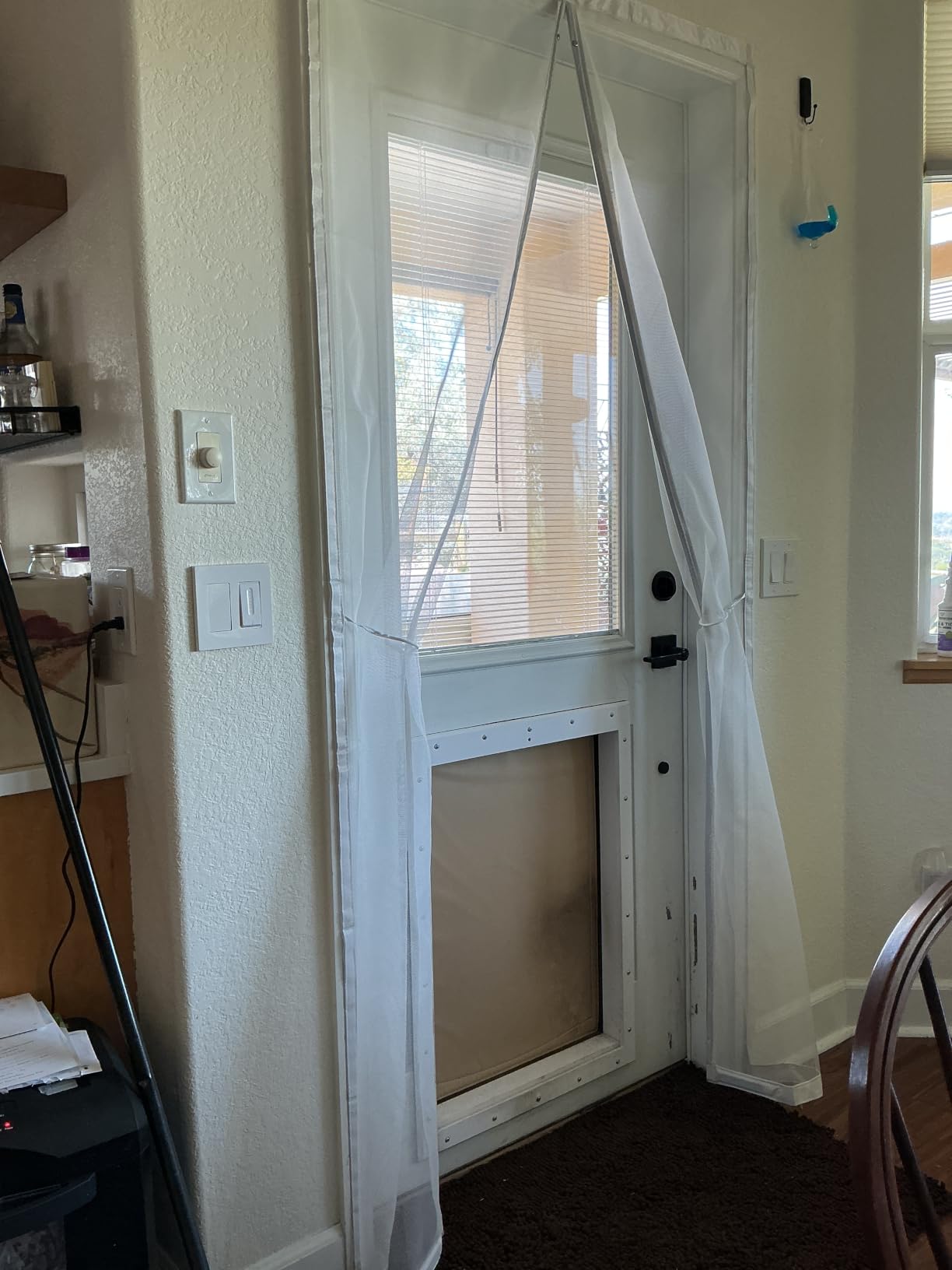 HOFUDON Heavy Duty Magnetic Screen Door, Fits 36 x 80 Inch Doors, Black customer photo 2