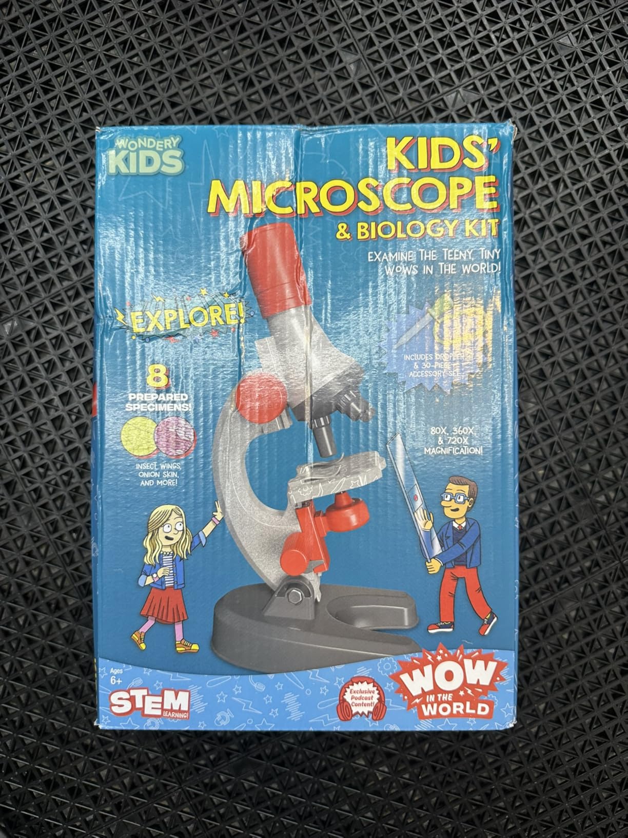 Wow in The World Kids’ Microscope & Biology Kit, Up to 720x Magnification, LED Illumination, Prepared & Blank Slides, Companion Audio Content, Beginner Science Gift for Ages 6+ by Thames & Kosmos customer photo 2