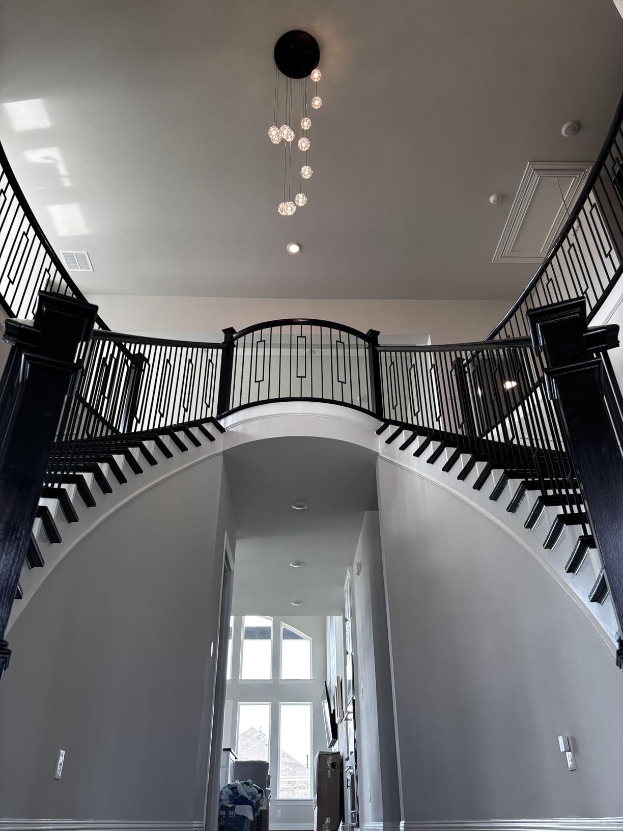 Weesalife Crystal Chandeliers for Staircases，7-Lights customer photo 1