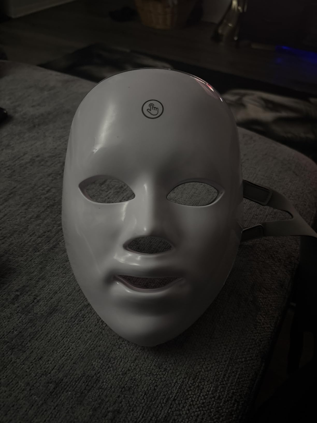 7-1 Colors Red Light Therapy For Face, LED Facial Skin Care Mask, Red Light Mask for Face, LED Facial Mask Light, Salon or Home, White customer photo 2