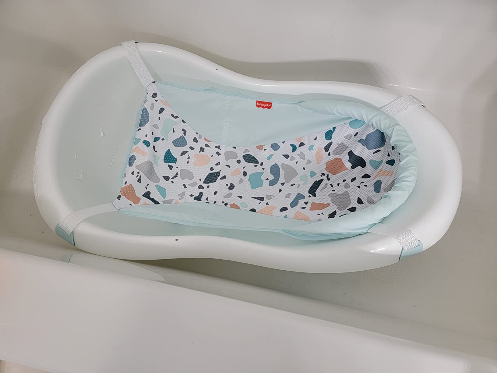 Fisher-Price™ Baby to Toddler Bath 4-in-1 Sling 'N Seat Tub with Removable Infant Support and 2 Toys, Pacific Pebble customer photo 2