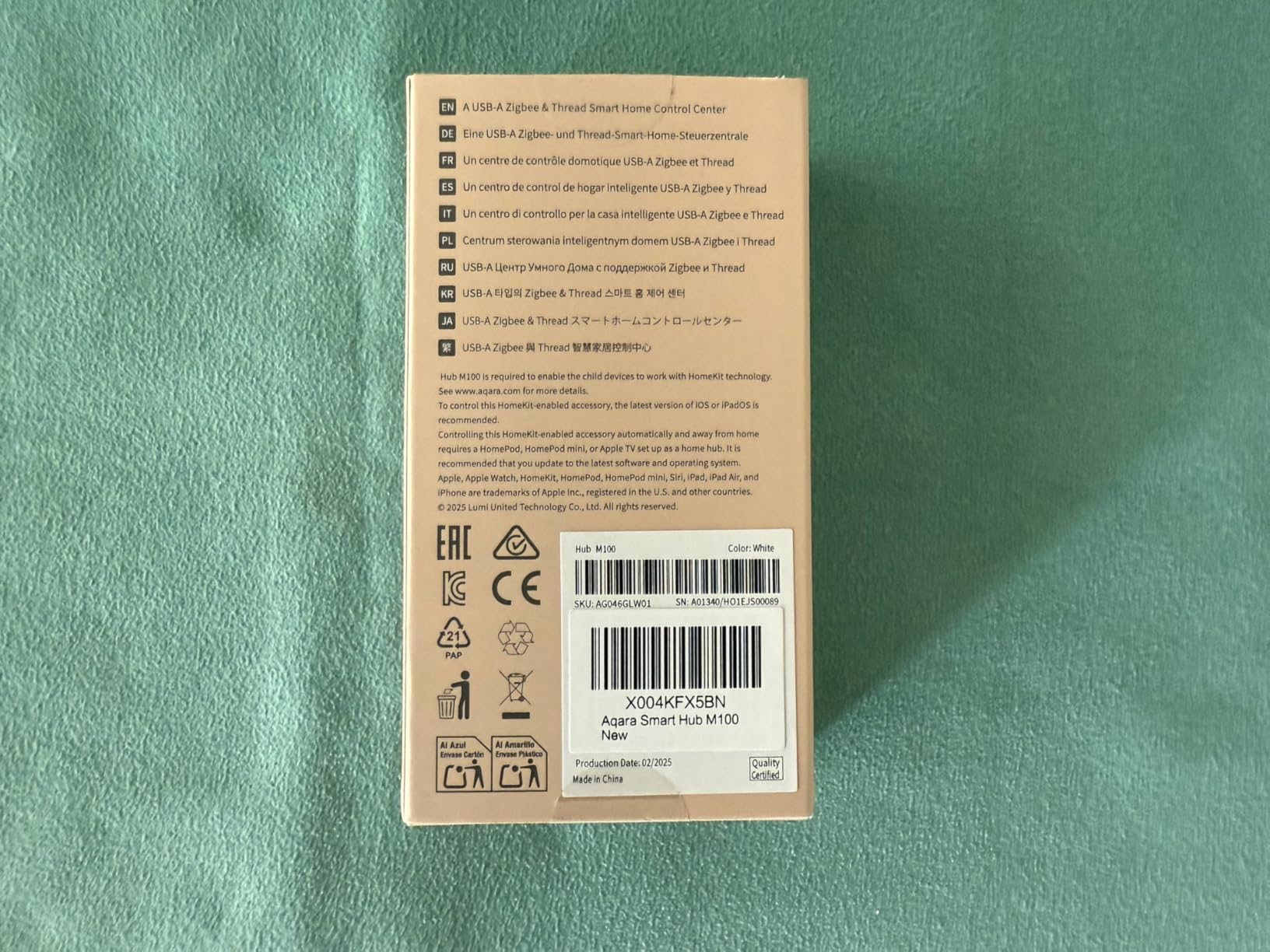 Aqara Smart Hub M100 for Home Automation, Matter Controller, Wi-Fi customer photo 1