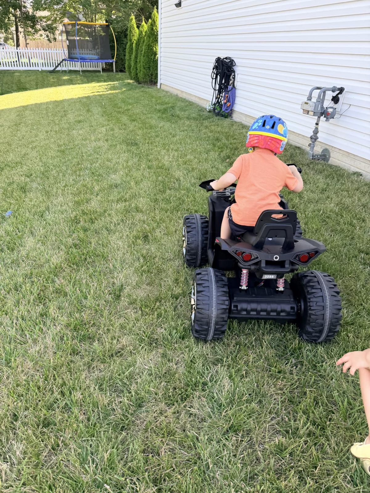 JOYRACER 24V Kids ATV 4 Wheeler, 4x4 Ride On Toys Car w/ 800W Motors, 9AH Battery Powered Car w/Remote Control, Bluetooth, MP3, USB, Spring Suspension, 2-Seater Quad for Boys Girls, Black customer photo 1