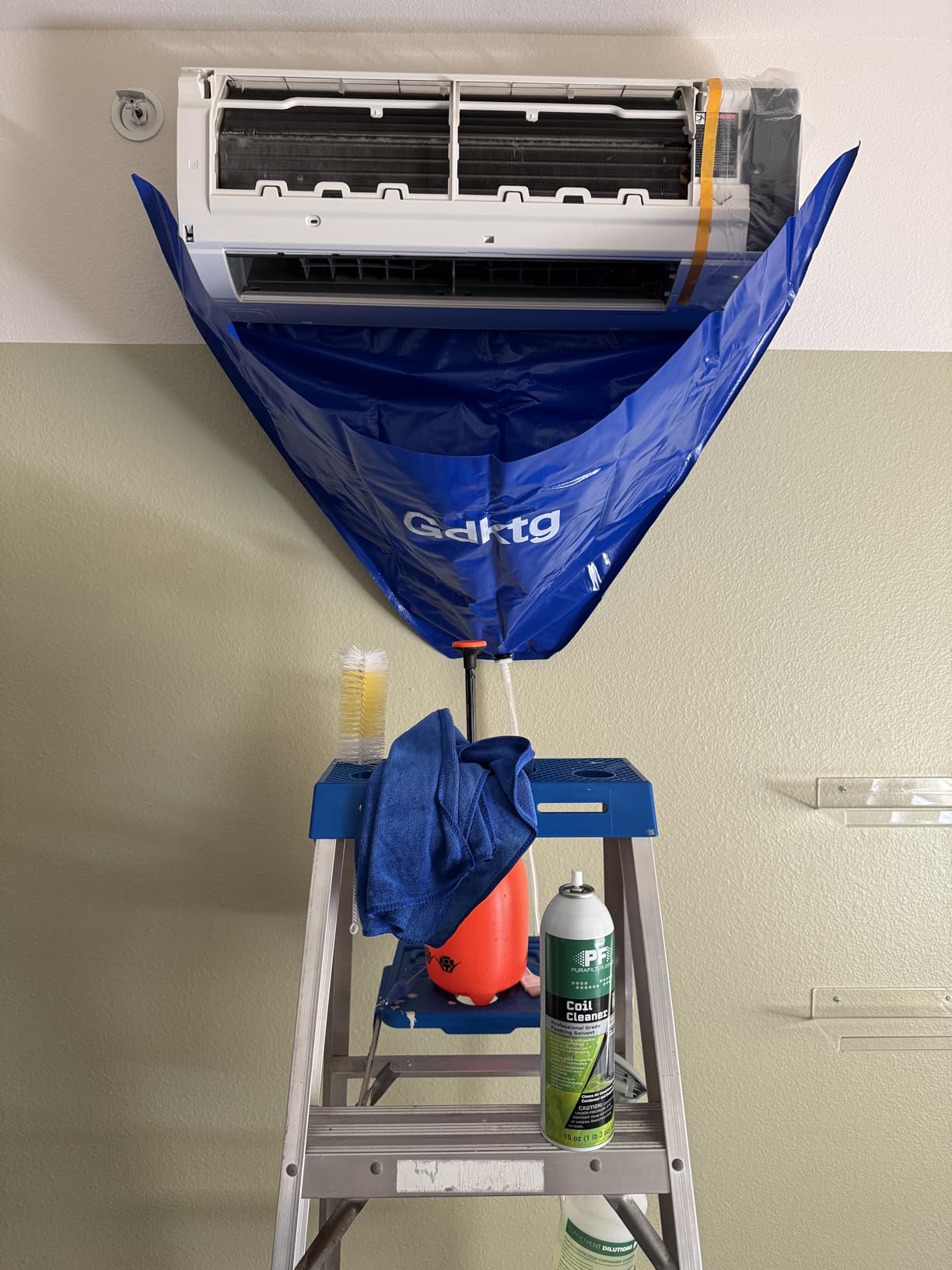 Oiktylr Mini Split Cleaning Kit with 2L Pressure Sprayer, Fits 38-48in customer photo 2