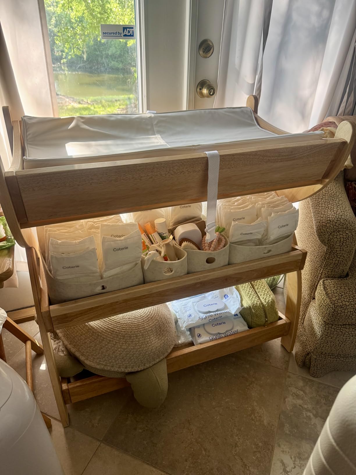 Comfy Cubs Baby Changing Table - Baby Change Table, Natural Wood customer photo 1
