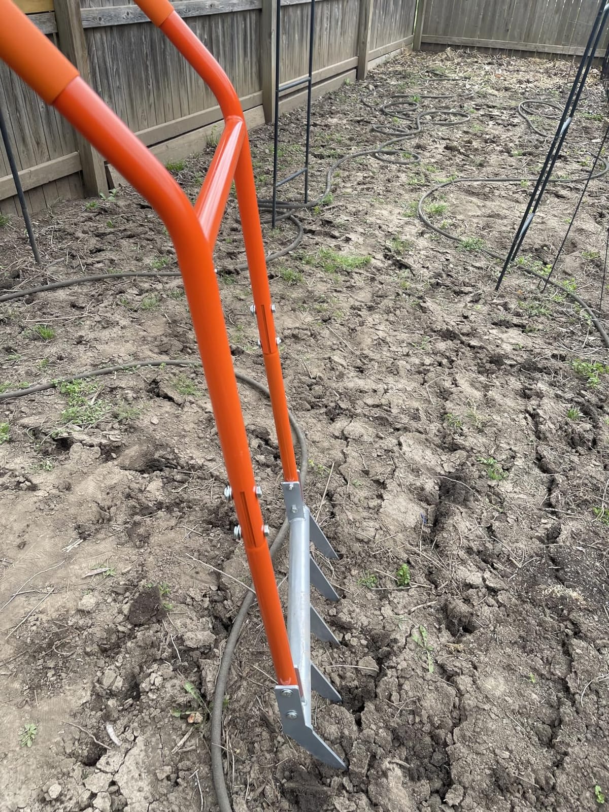 Broadfork 5-Tine Broad Fork for Gardening Ergonomic U-Shaped Design customer photo 1