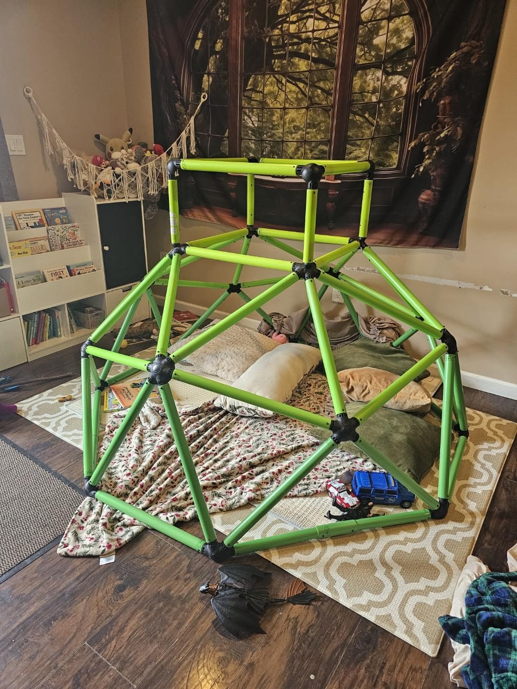 Eezy Peezy Climber with Top - Active Indoor Outdoor Play Set Climbing Dome Equipment Toys - Fun for Kids Ages 3 to 6 Years Old, Green customer photo 2