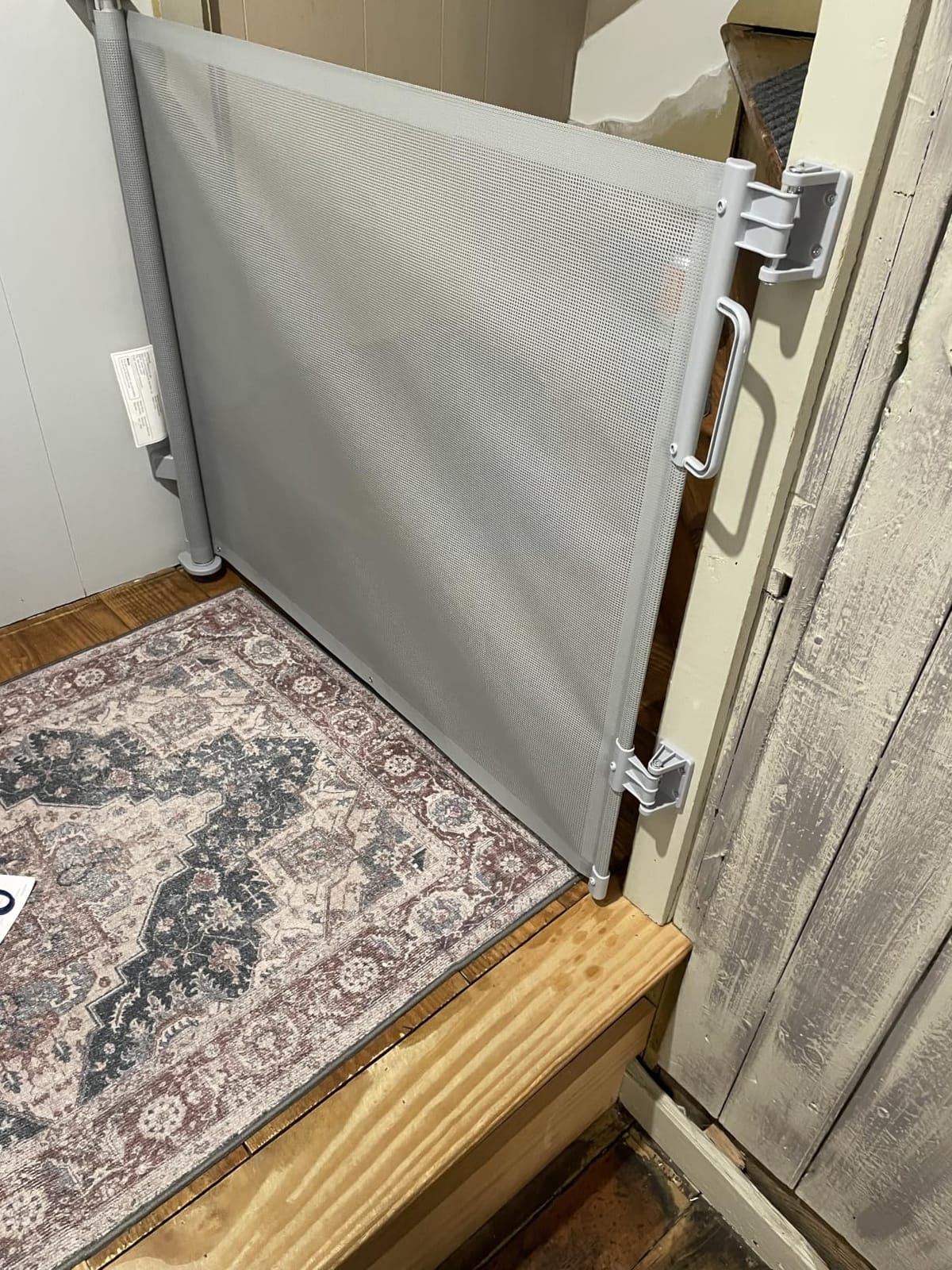 Retractable Baby Gate for Stairs & Doorways, Dog Gate Indoor Outdoor customer photo 1