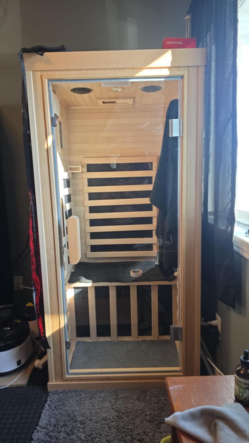 Albott 1 Person Infrared Sauna with 7-Color Light Therapy, Low EMF 1260W customer photo 1